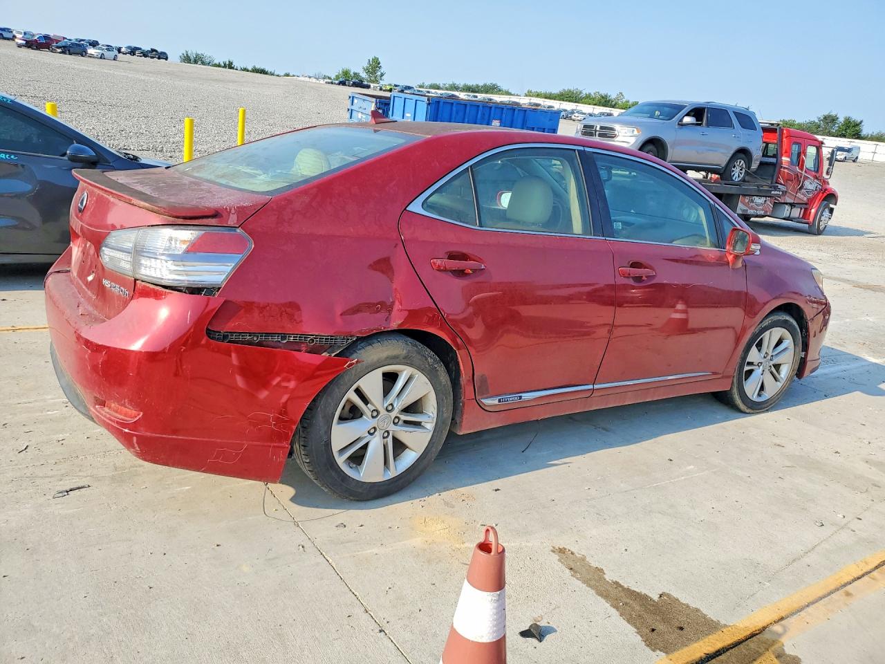 2010 Lexus Hs 250h Burgundy vin: JTHBB1BA1A2025010