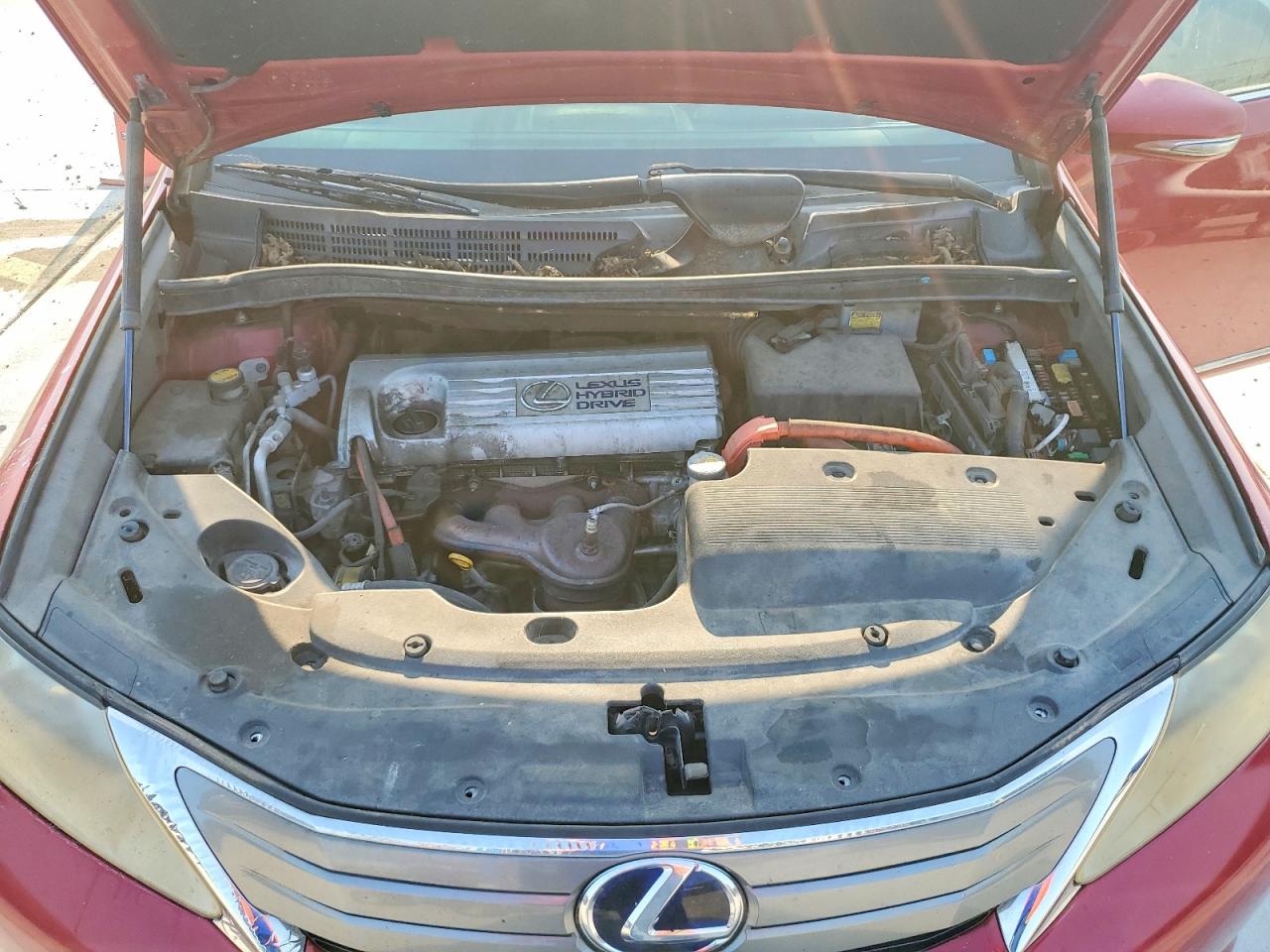 2010 Lexus Hs 250h Burgundy vin: JTHBB1BA1A2025010