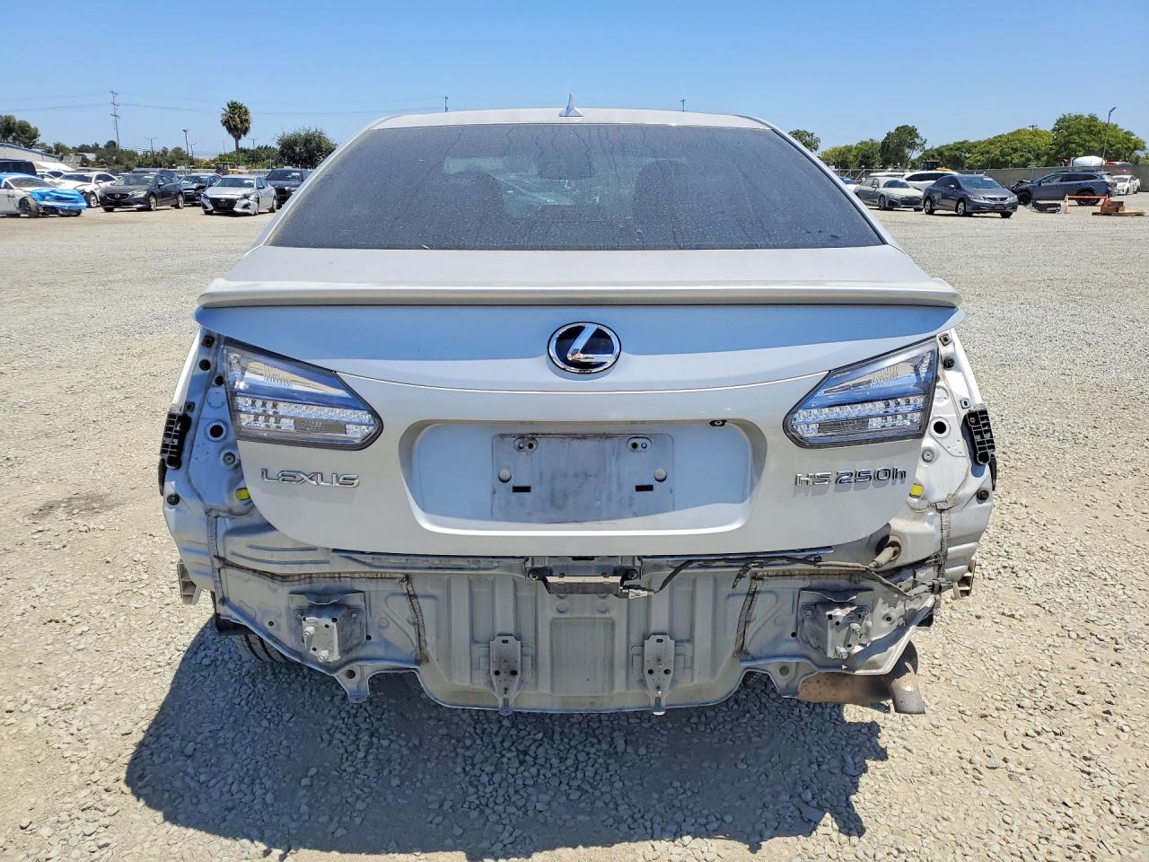 2010 Lexus Hs 250h Silver vin: JTHBB1BA1A2025279