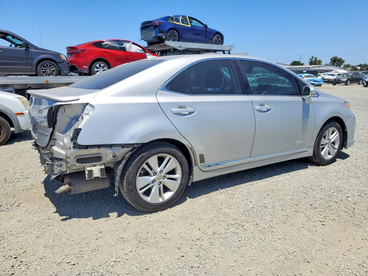 2010 Lexus Hs 250h Silver vin: JTHBB1BA1A2025279