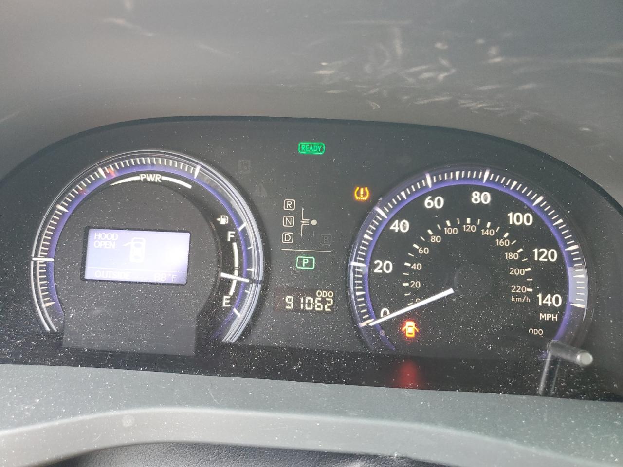 2010 Lexus Hs 250h Silver vin: JTHBB1BA2A2001346