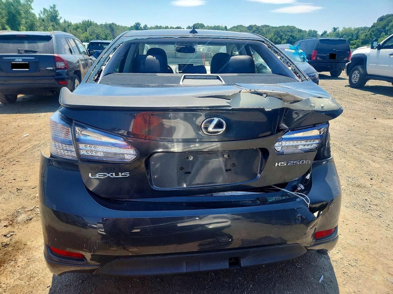 2010 Lexus Hs 250h Gray vin: JTHBB1BA2A2008359