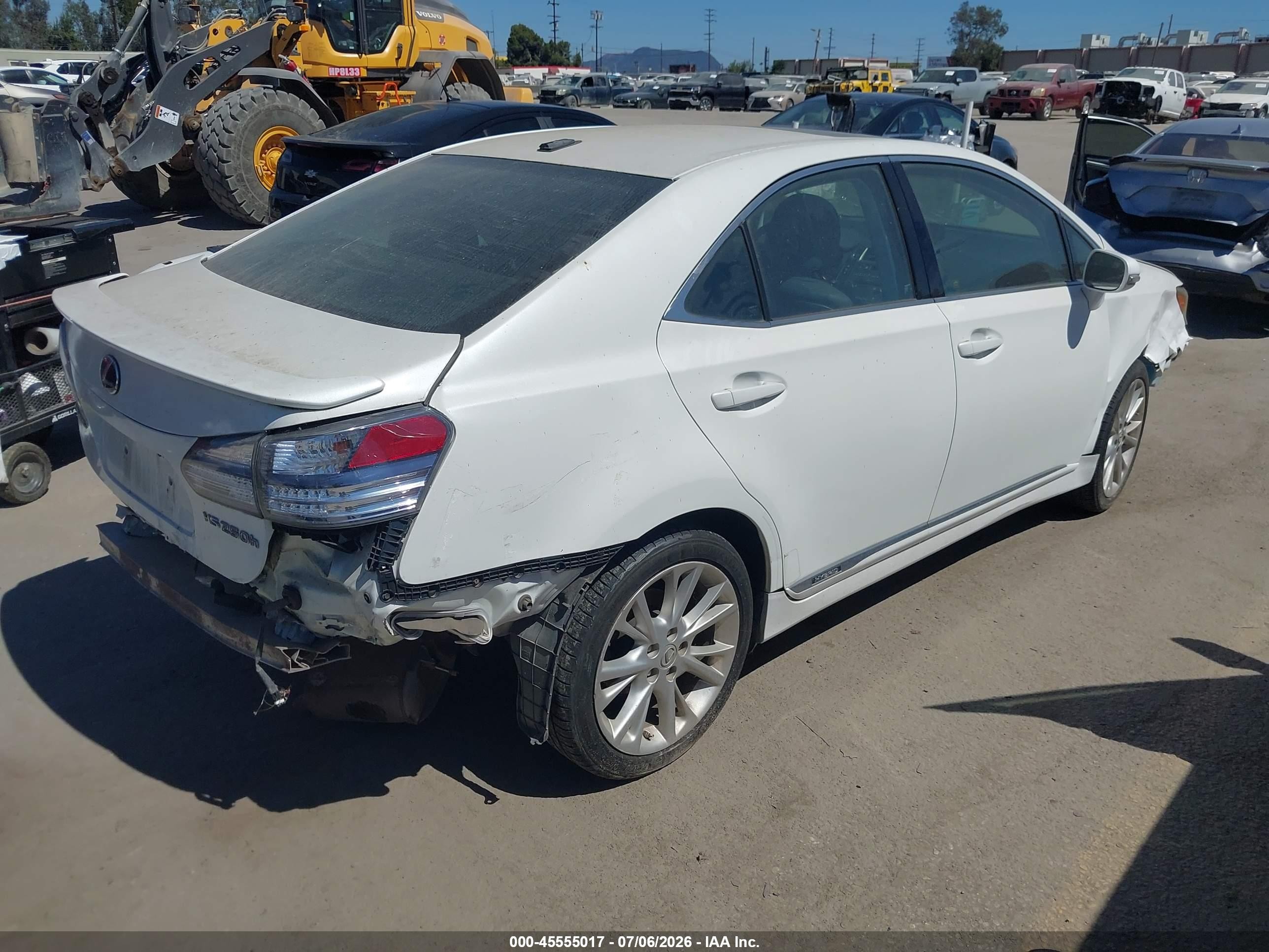 2010 Lexus Hs 250h Premium White vin: JTHBB1BA2A2011276