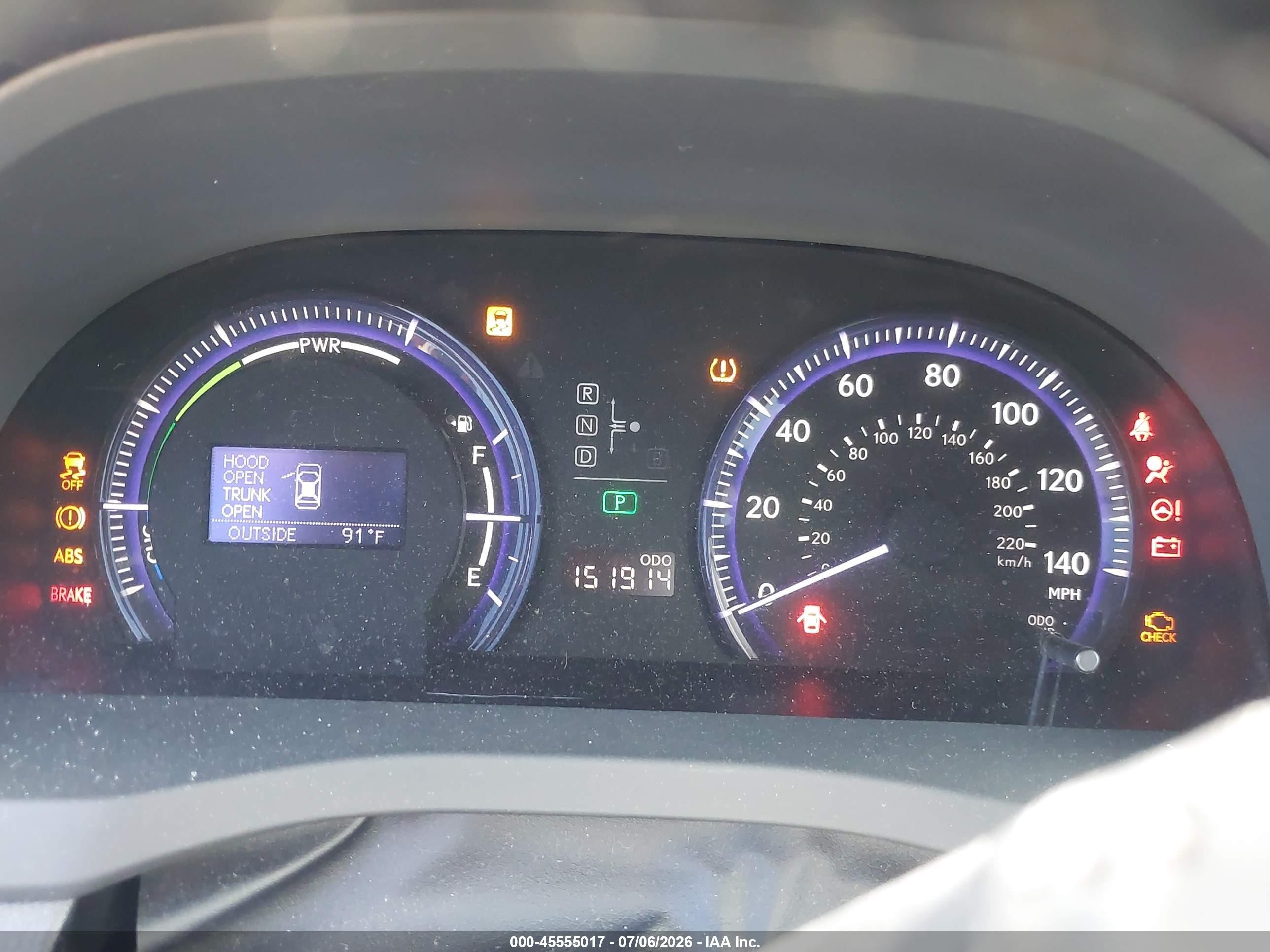 2010 Lexus Hs 250h Premium White vin: JTHBB1BA2A2011276