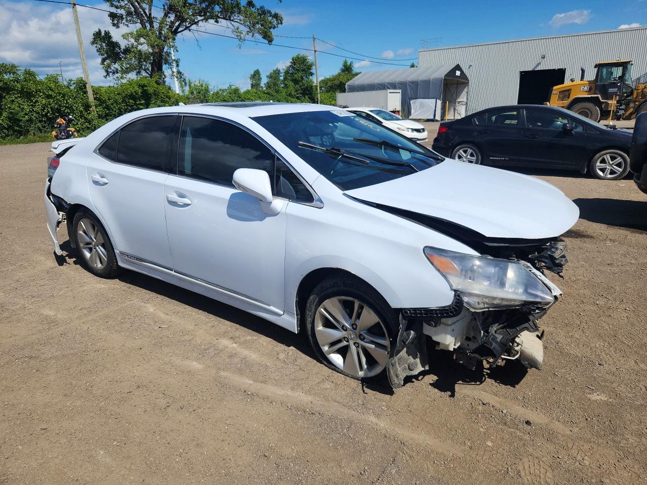 2010 Lexus Hs 250h White vin: JTHBB1BA2A2013786
