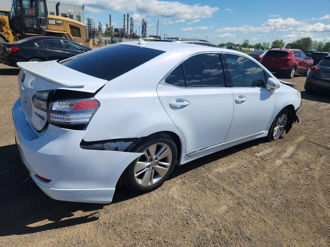 2010 Lexus Hs 250h White vin: JTHBB1BA2A2013786