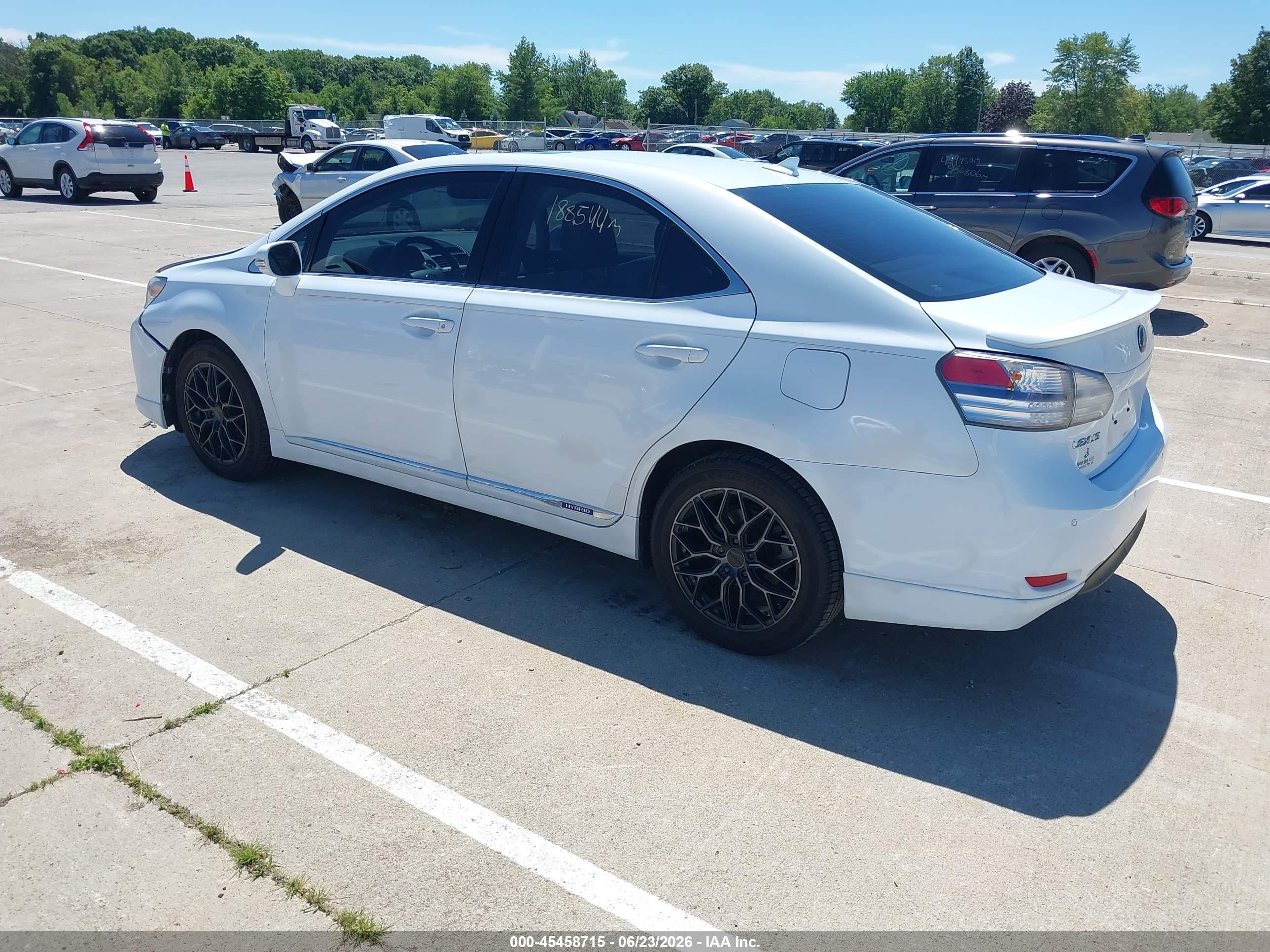 2010 Lexus Hs 250h Premium White vin: JTHBB1BA2A2016882