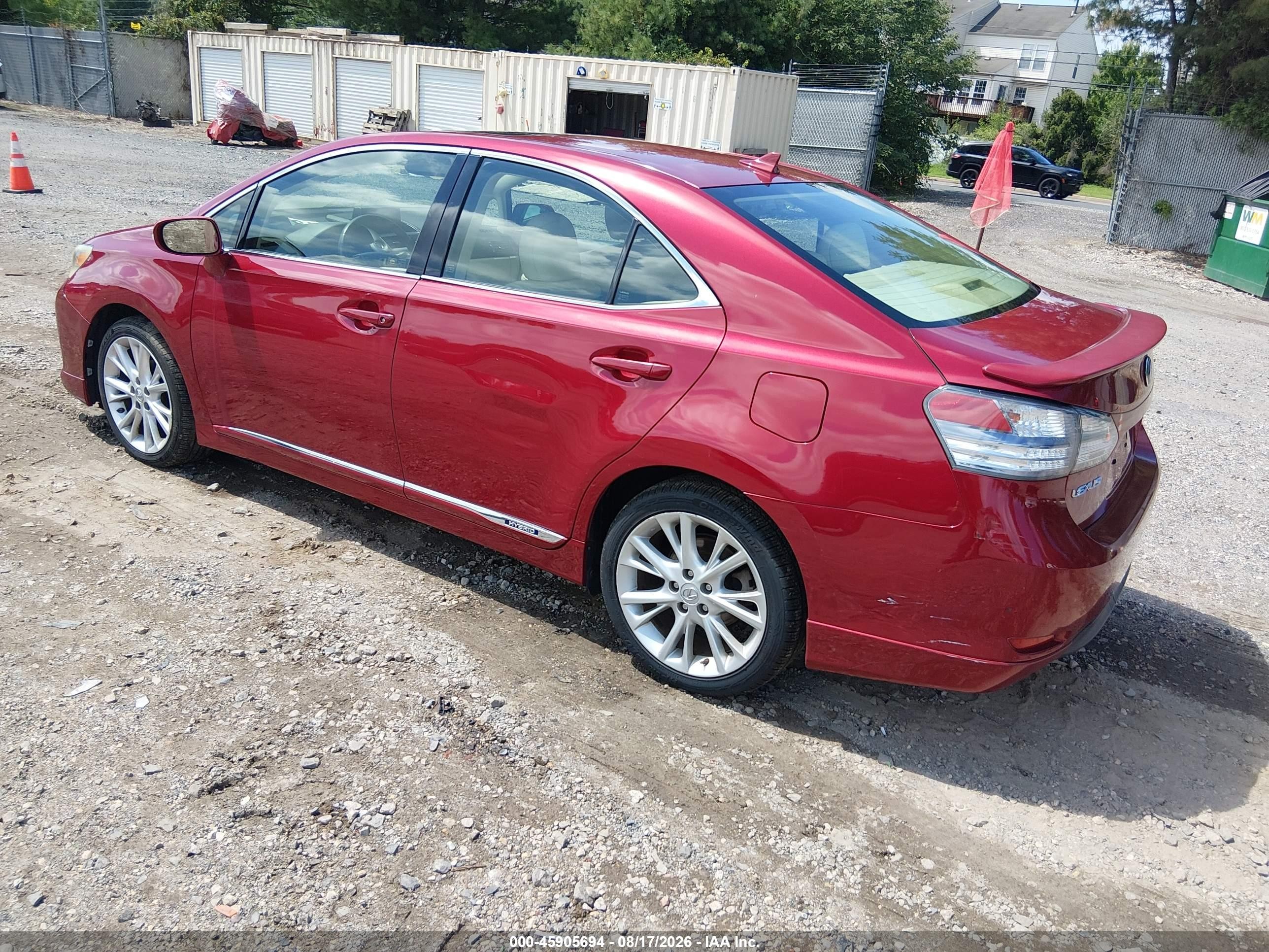 2010 Lexus Hs 250h Premium Red vin: JTHBB1BA2A2017420