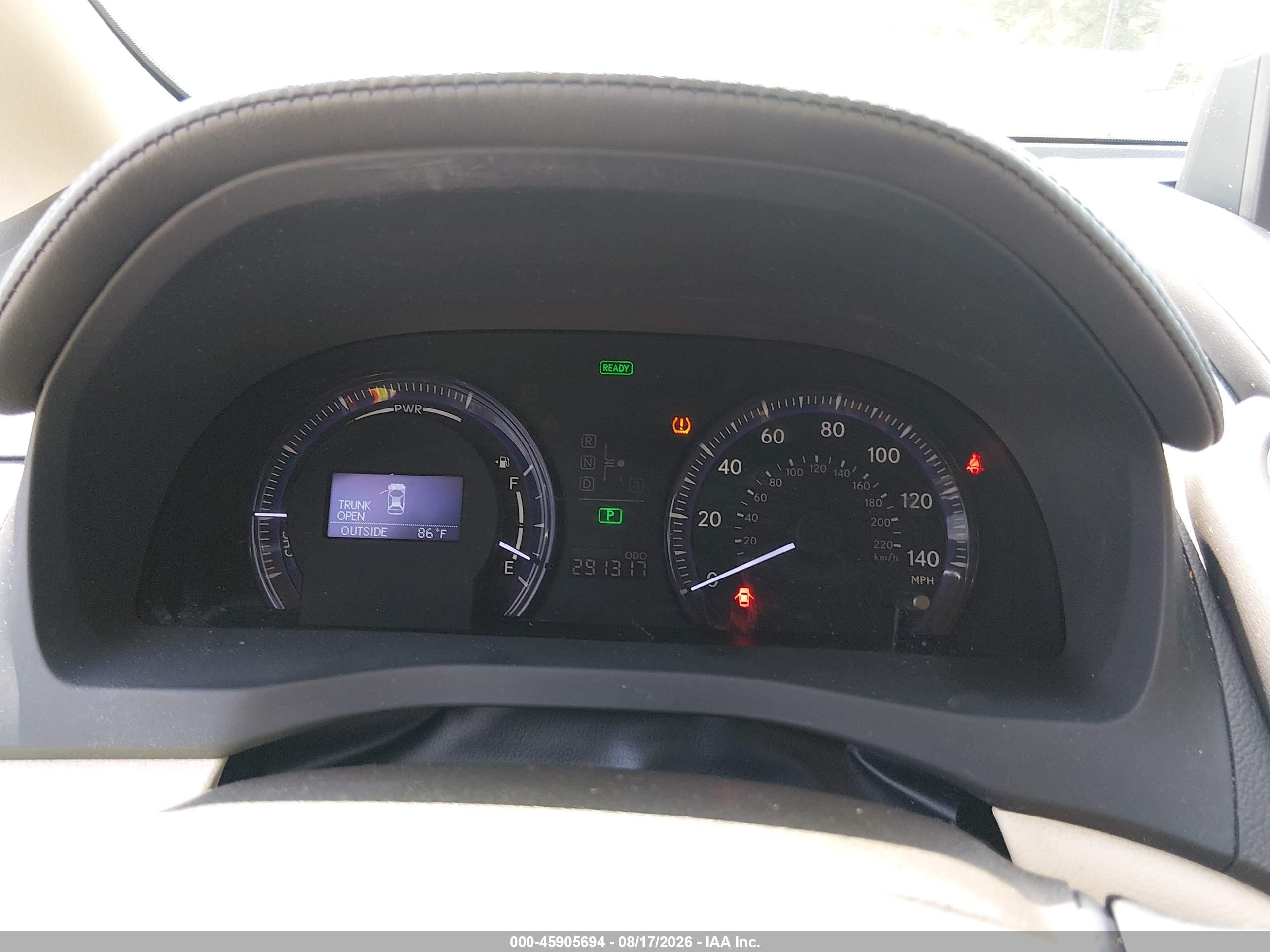 2010 Lexus Hs 250h Premium Red vin: JTHBB1BA2A2017420