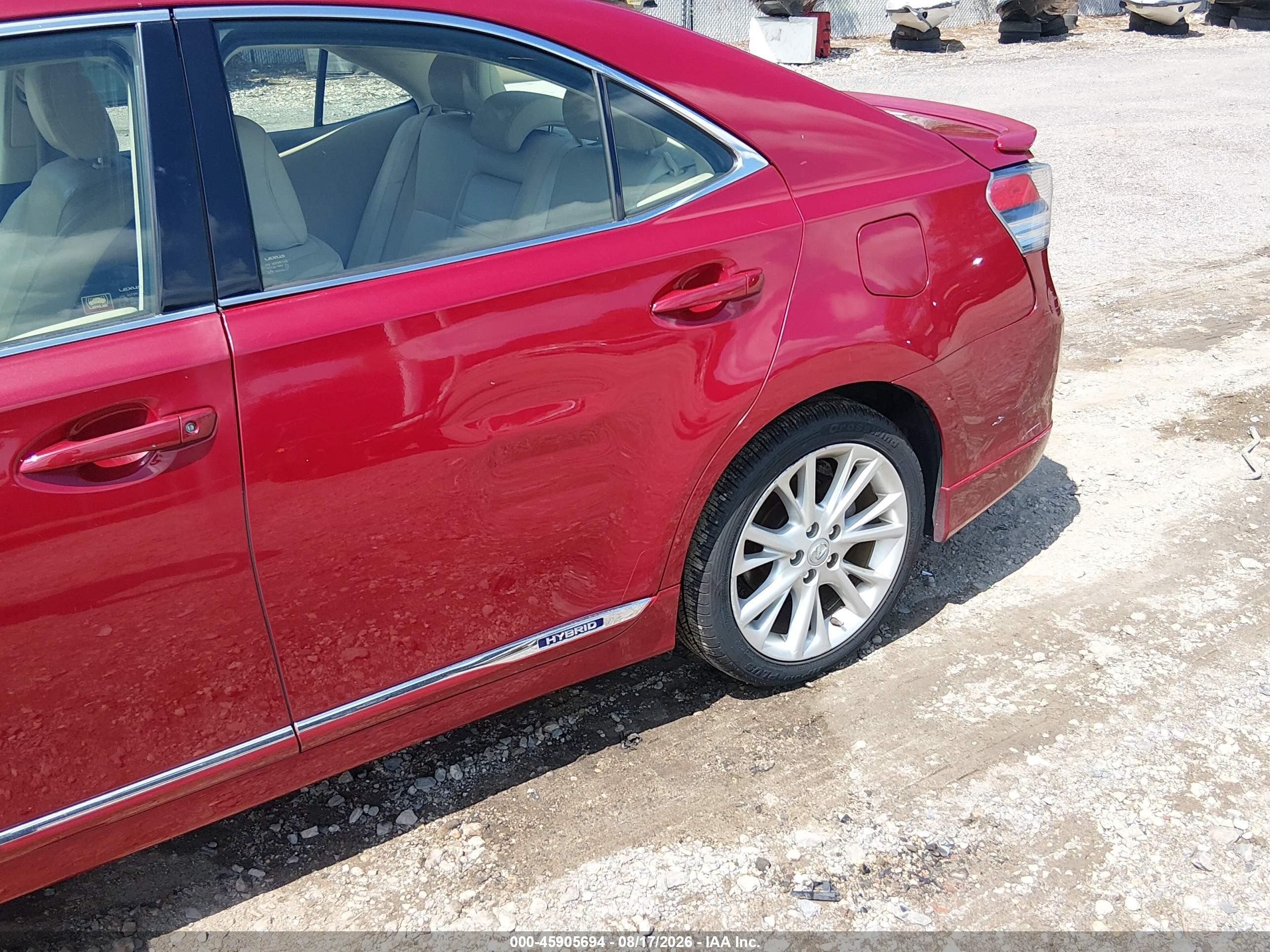 2010 Lexus Hs 250h Premium Red vin: JTHBB1BA2A2017420