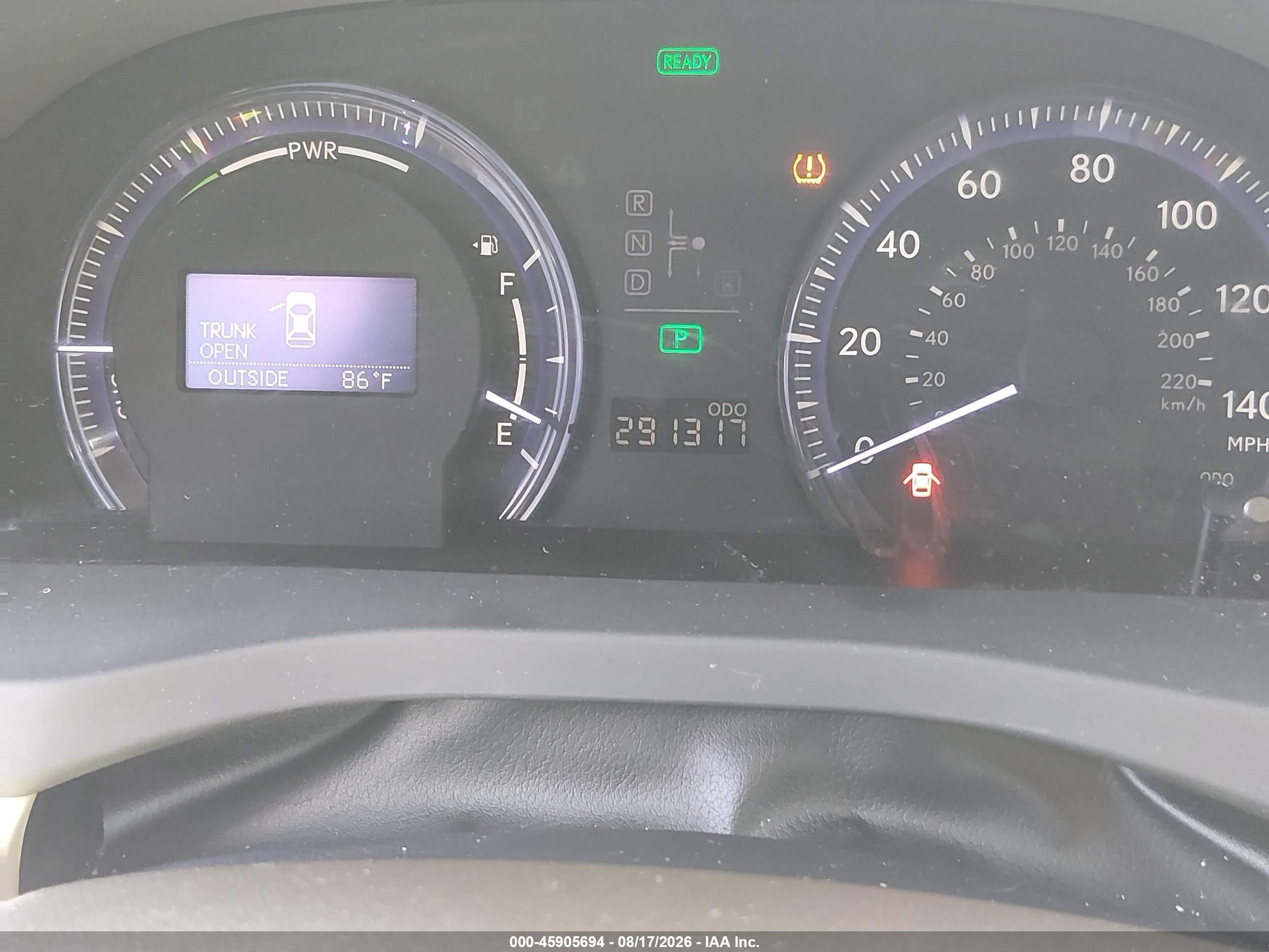 2010 Lexus Hs 250h Premium Red vin: JTHBB1BA2A2017420