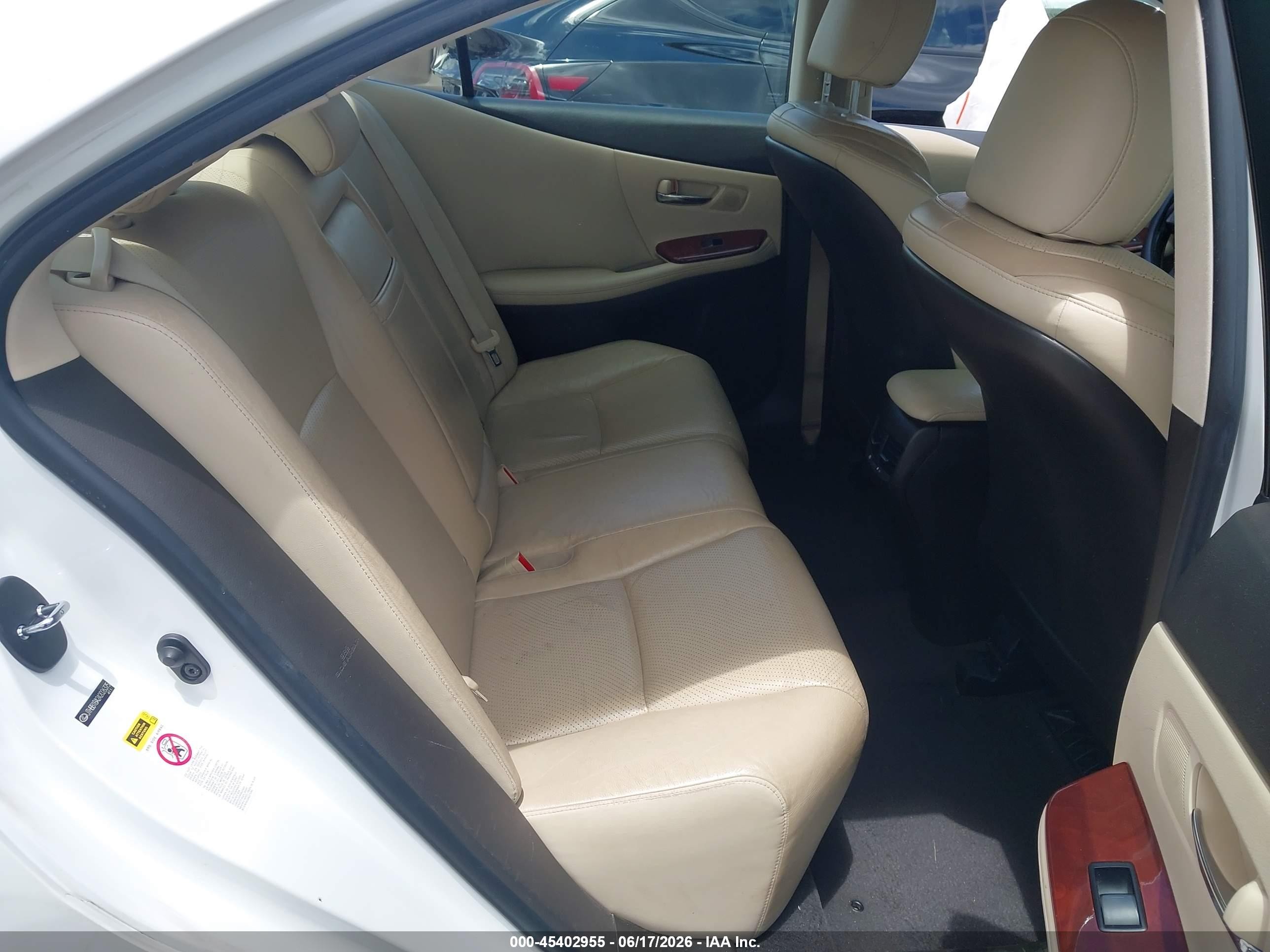 2010 Lexus Hs 250h Premium White vin: JTHBB1BA2A2026375