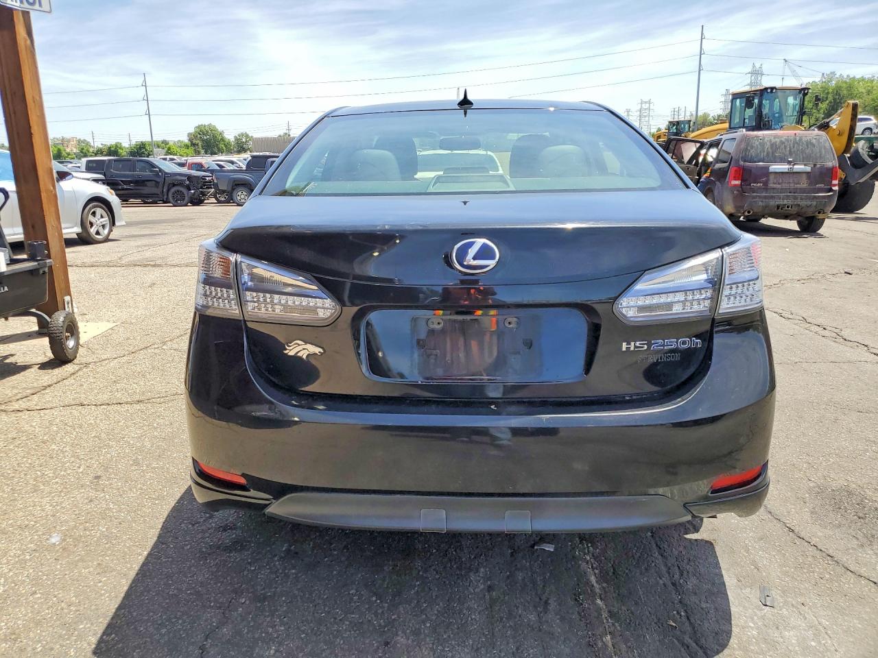 2011 Lexus Hs 250h Black vin: JTHBB1BA2B2046725