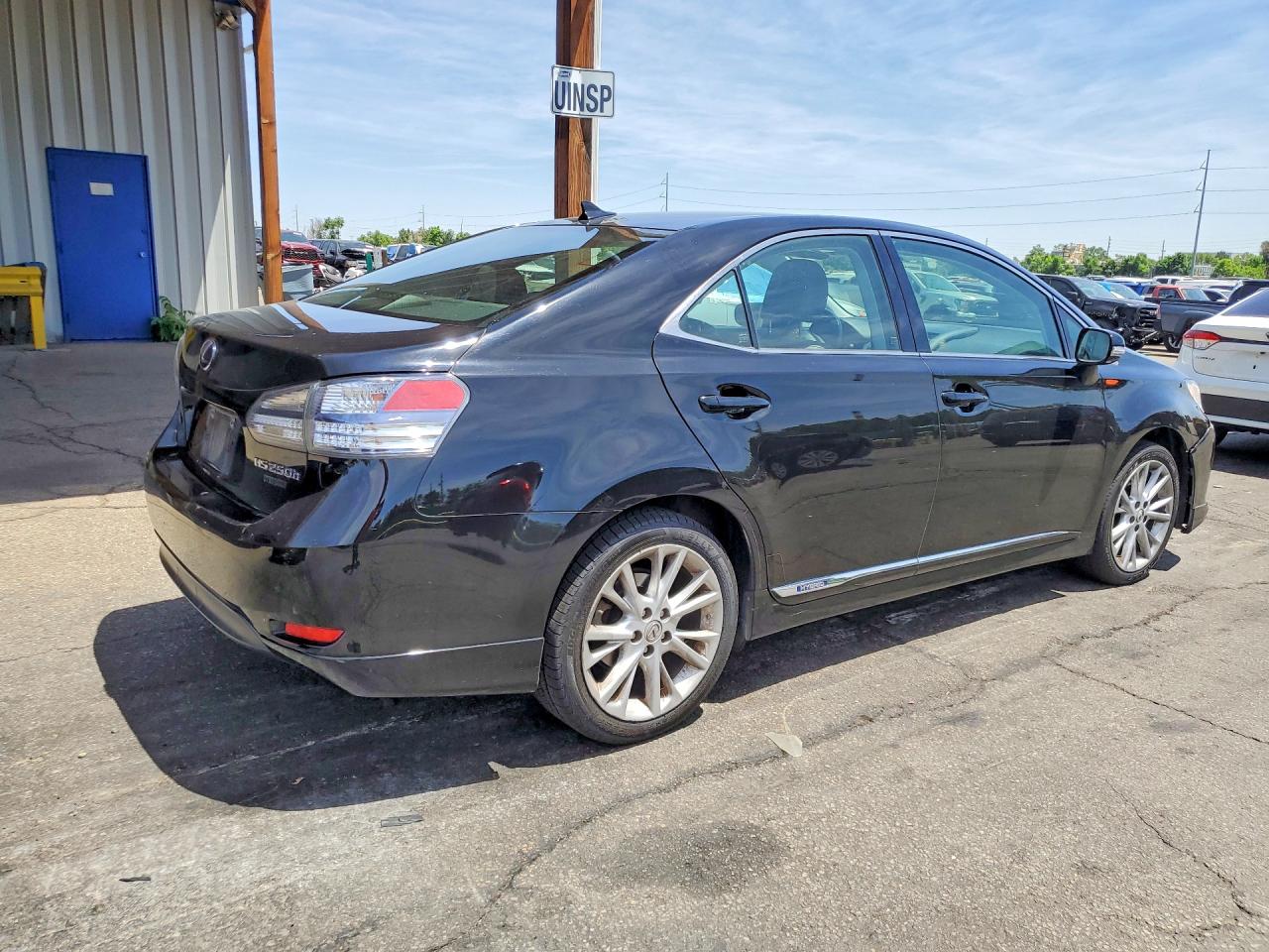 2011 Lexus Hs 250h Black vin: JTHBB1BA2B2046725