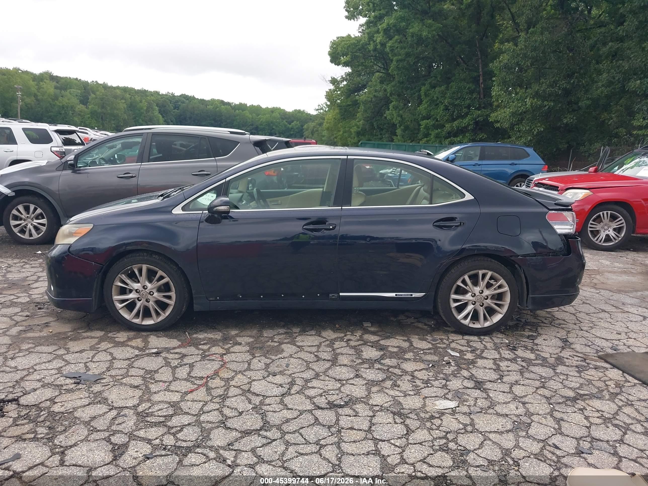 2010 Lexus Hs 250h Premium Синий vin: JTHBB1BA3A2002232