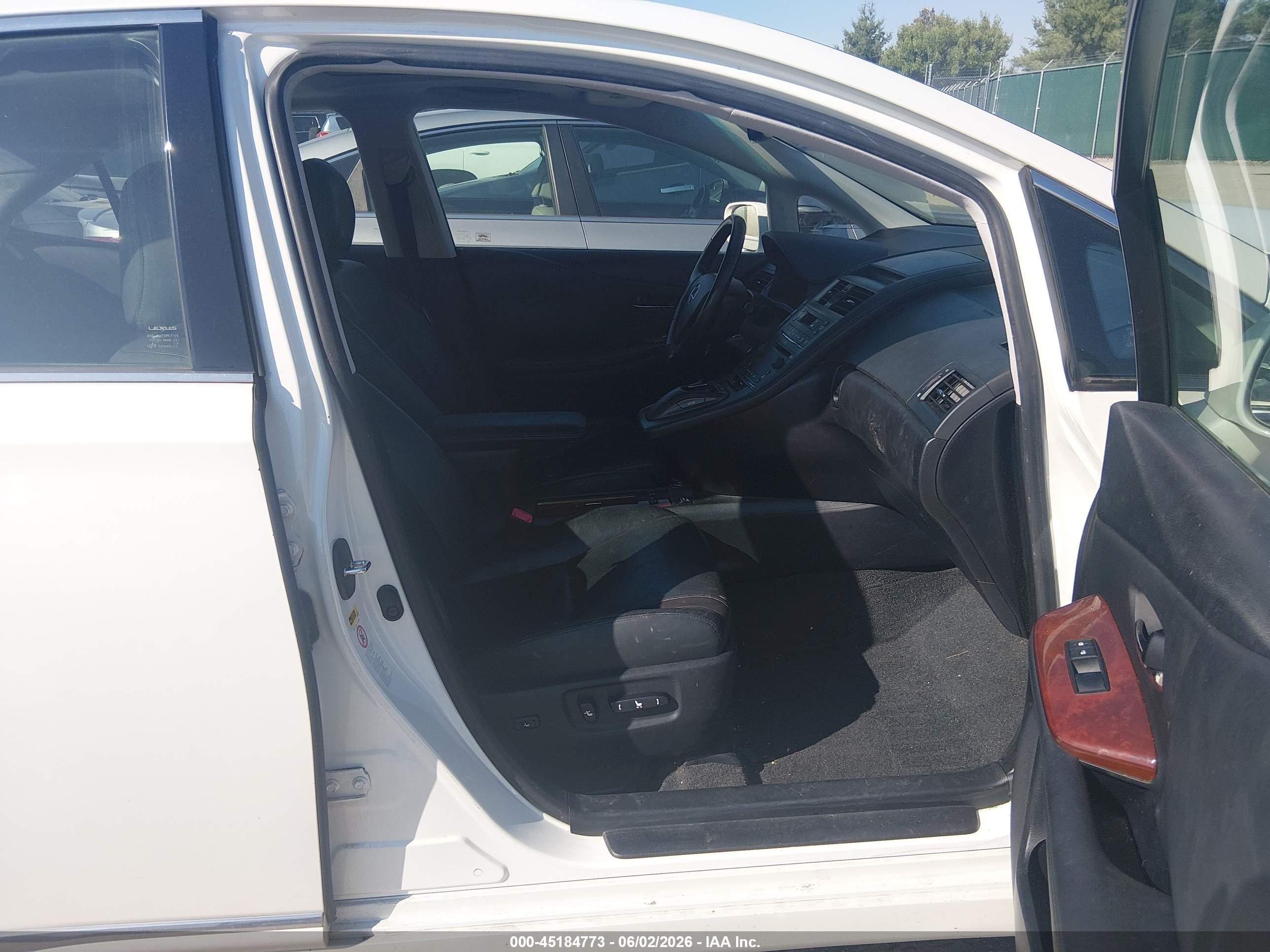 2010 Lexus Hs 250h Premium White vin: JTHBB1BA3A2020780