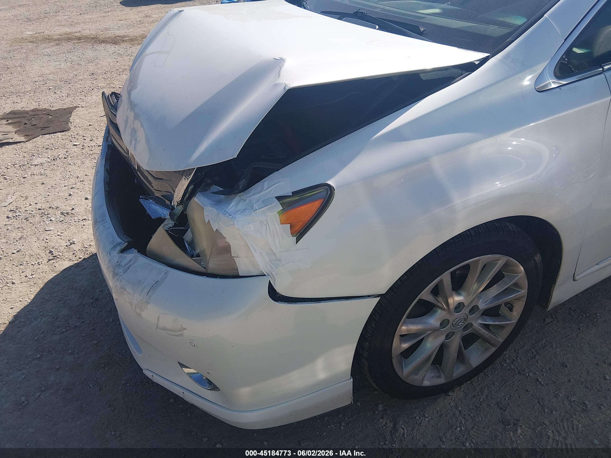 2010 Lexus Hs 250h Premium White vin: JTHBB1BA3A2020780