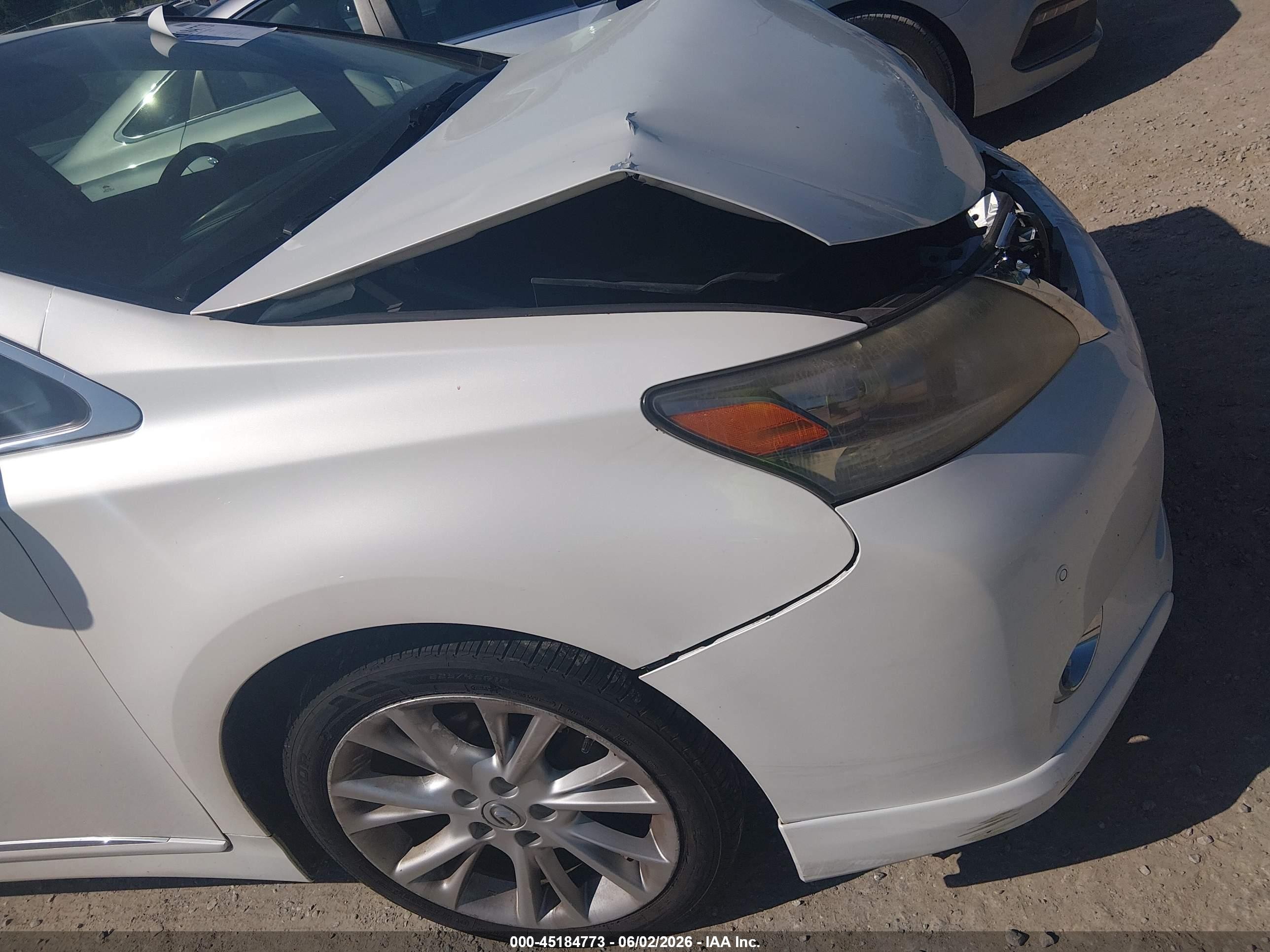 2010 Lexus Hs 250h Premium White vin: JTHBB1BA3A2020780