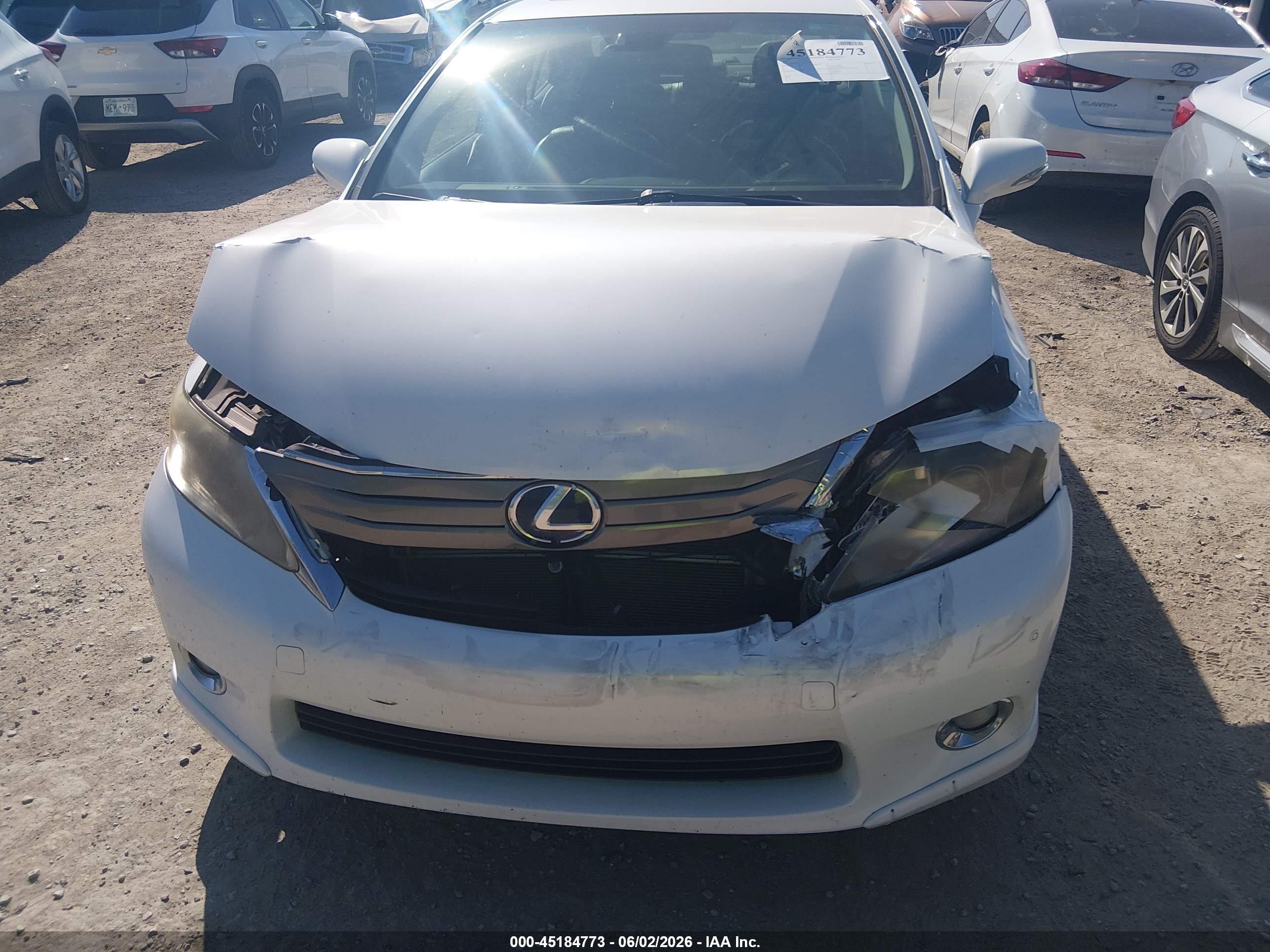 2010 Lexus Hs 250h Premium White vin: JTHBB1BA3A2020780