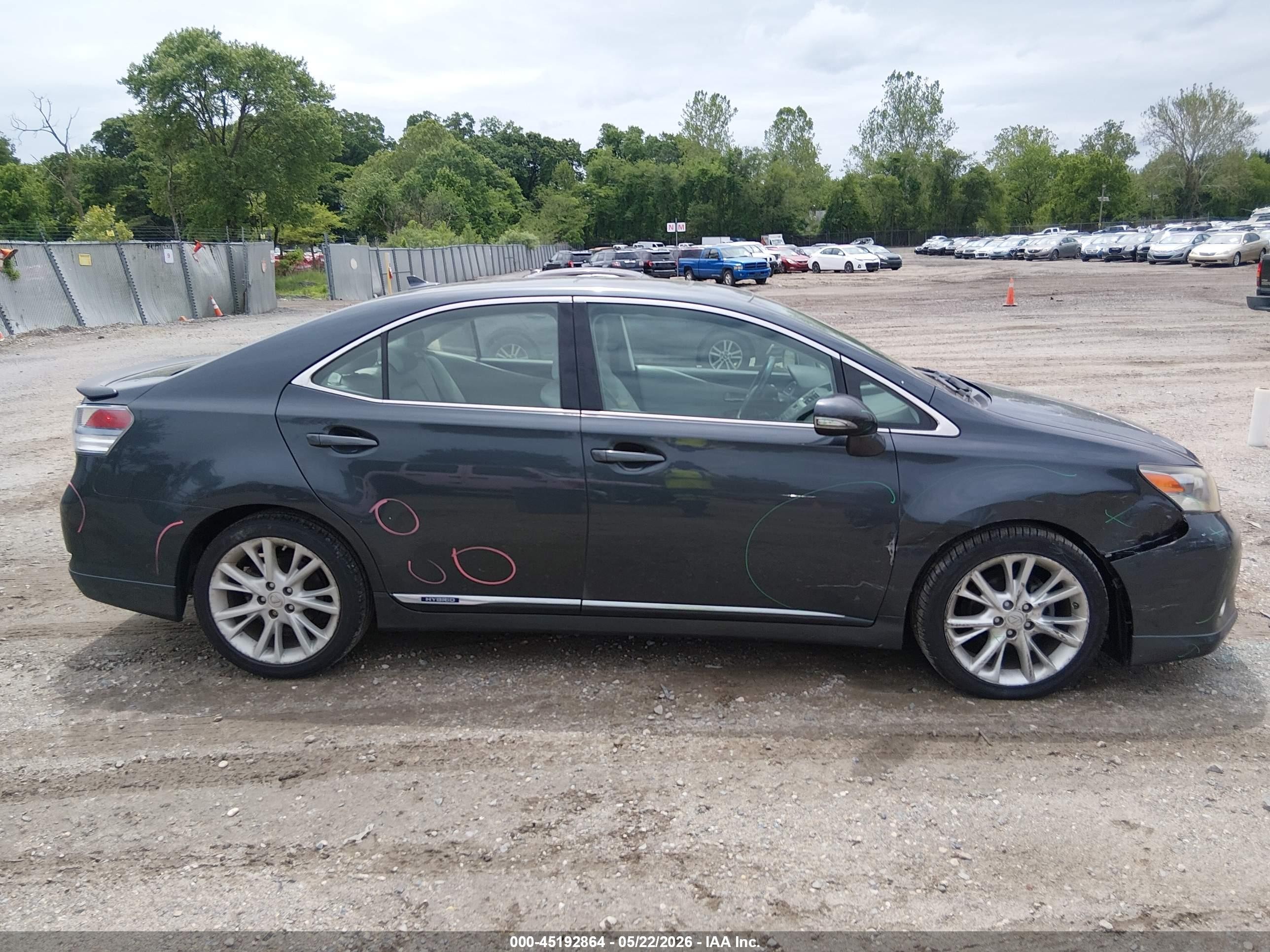 2010 Lexus Hs 250h Gray vin: JTHBB1BA3A2025347