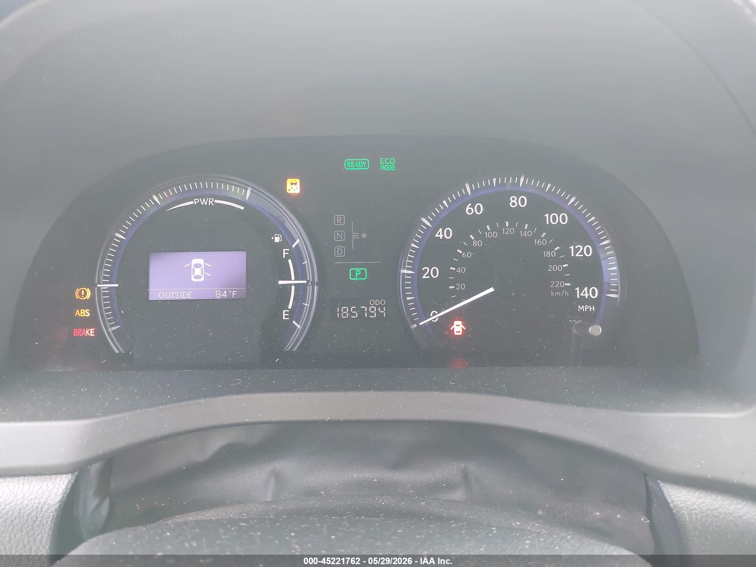 2010 Lexus Hs 250h Premium Turquoise vin: JTHBB1BA4A2002921