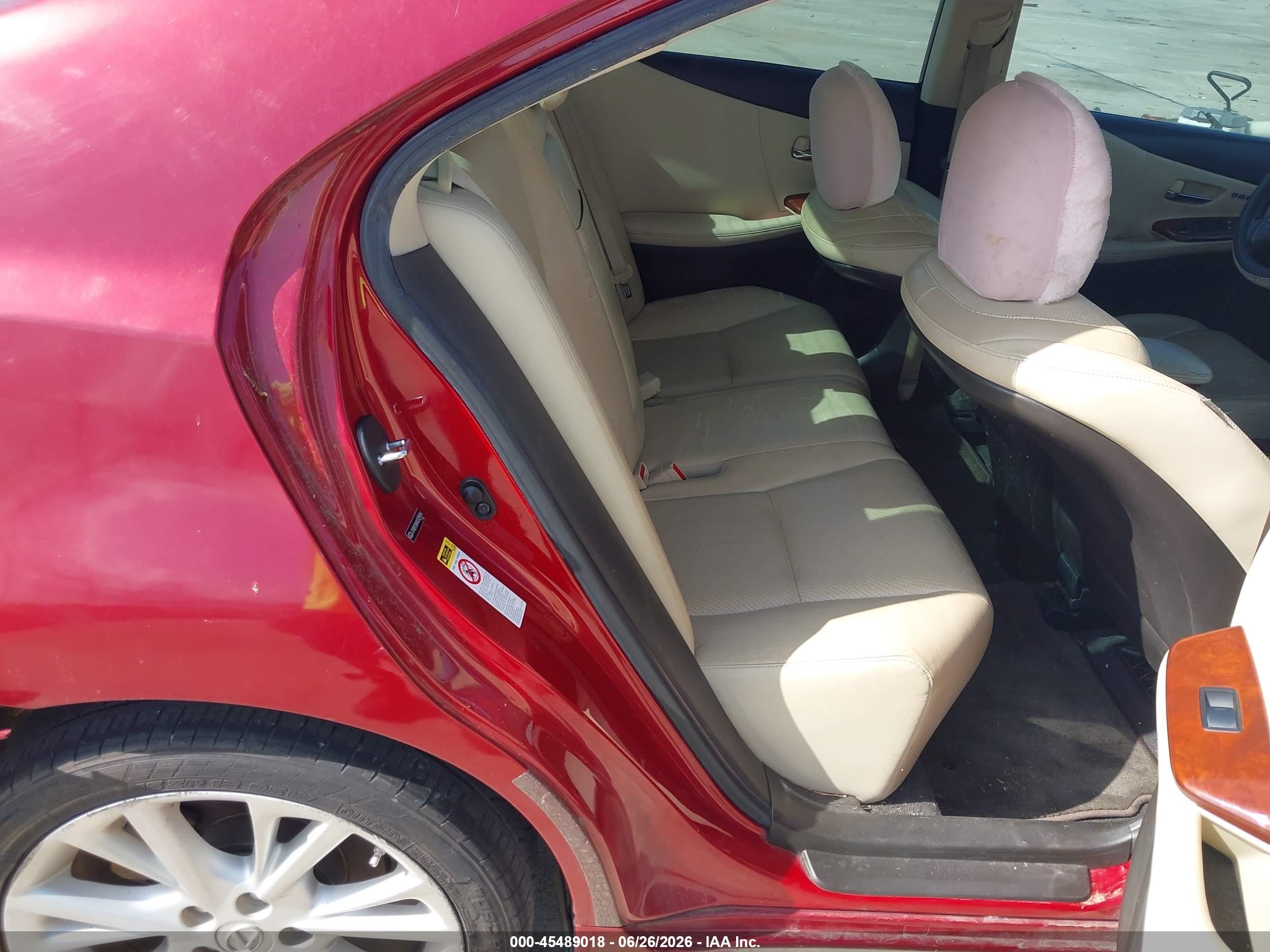 2010 Lexus Hs 250h Premium Red vin: JTHBB1BA4A2025454