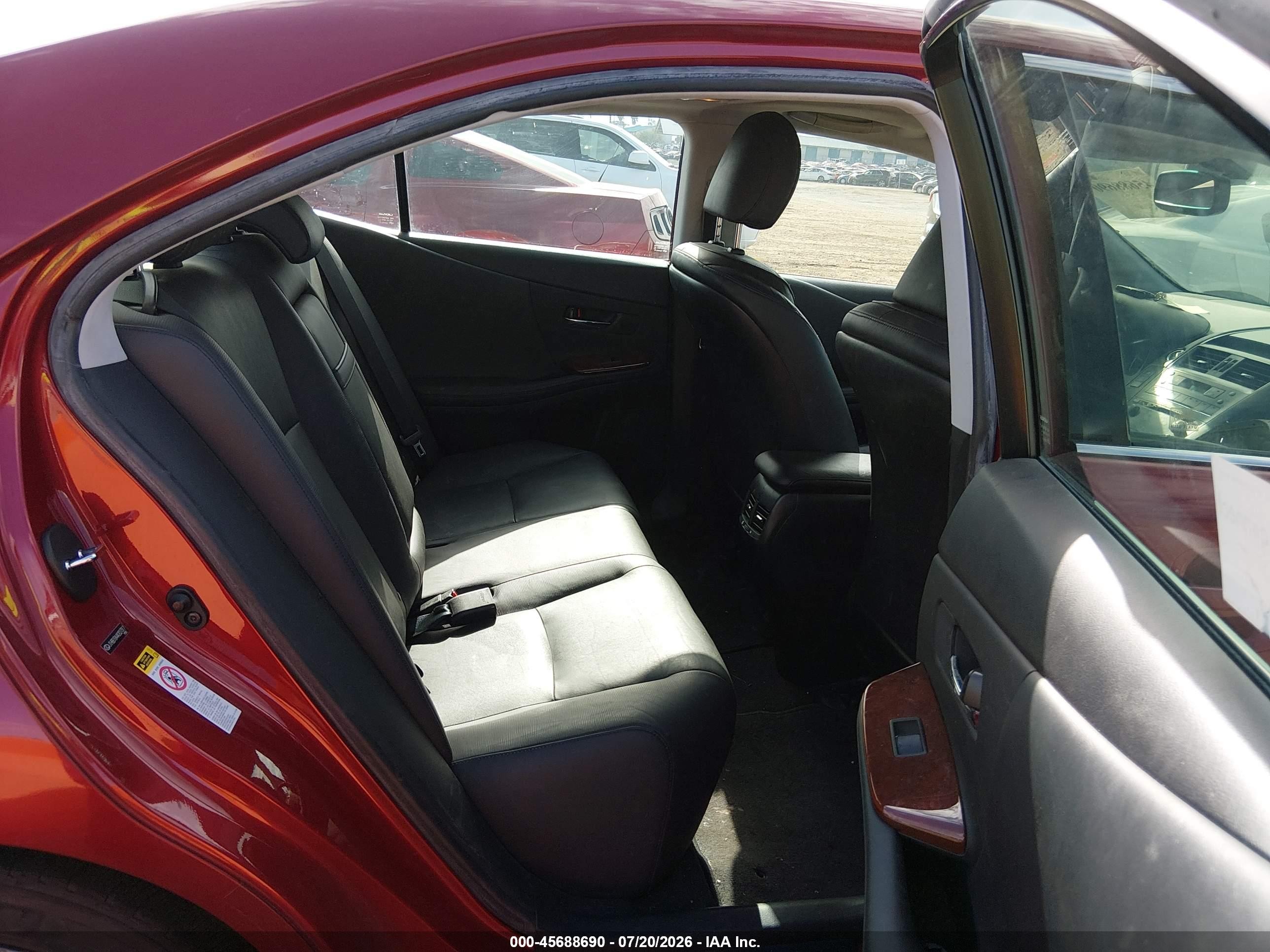 2010 Lexus Hs 250h   Red vin: JTHBB1BA4A2027317