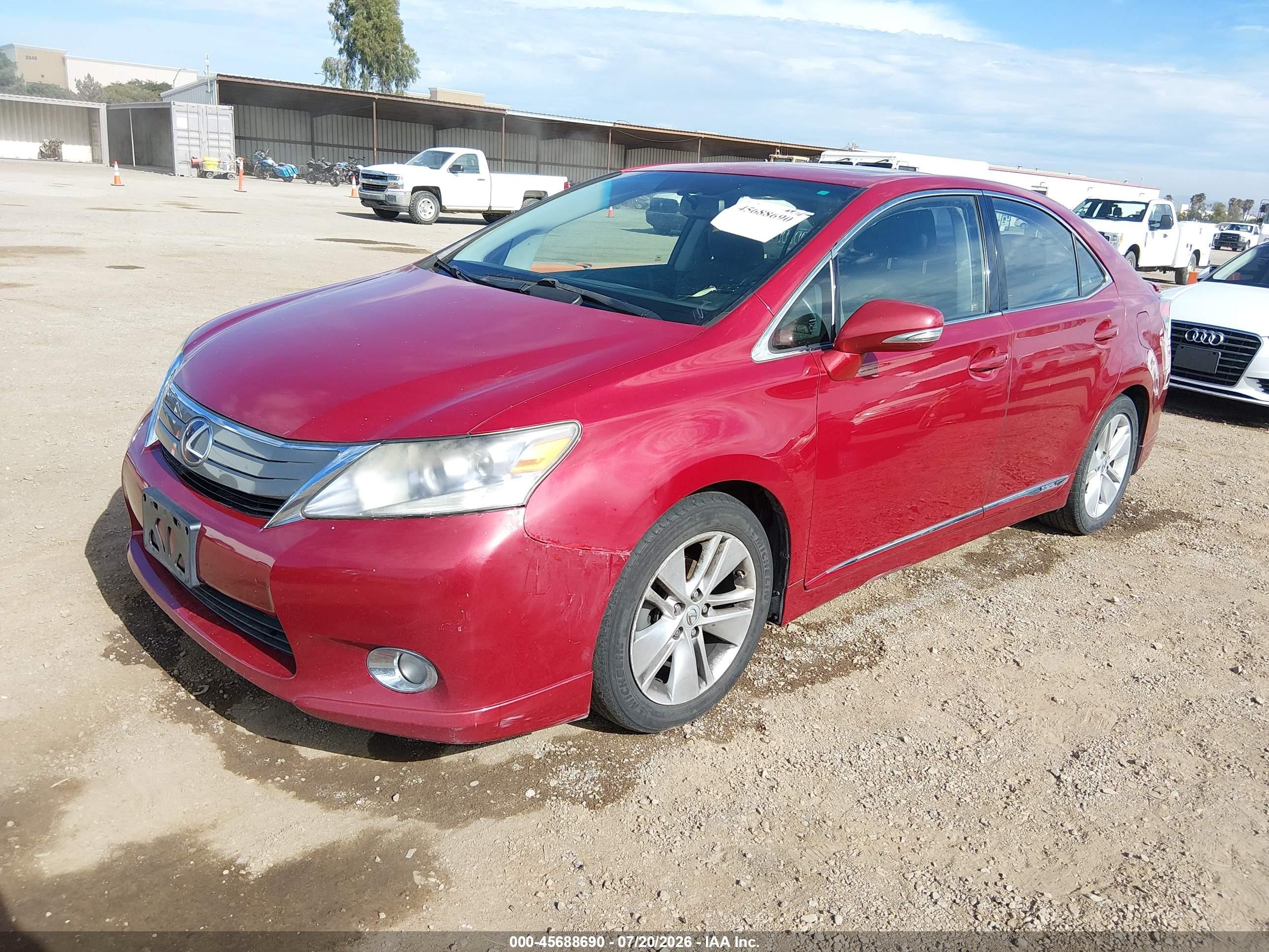 2010 Lexus Hs 250h   Red vin: JTHBB1BA4A2027317