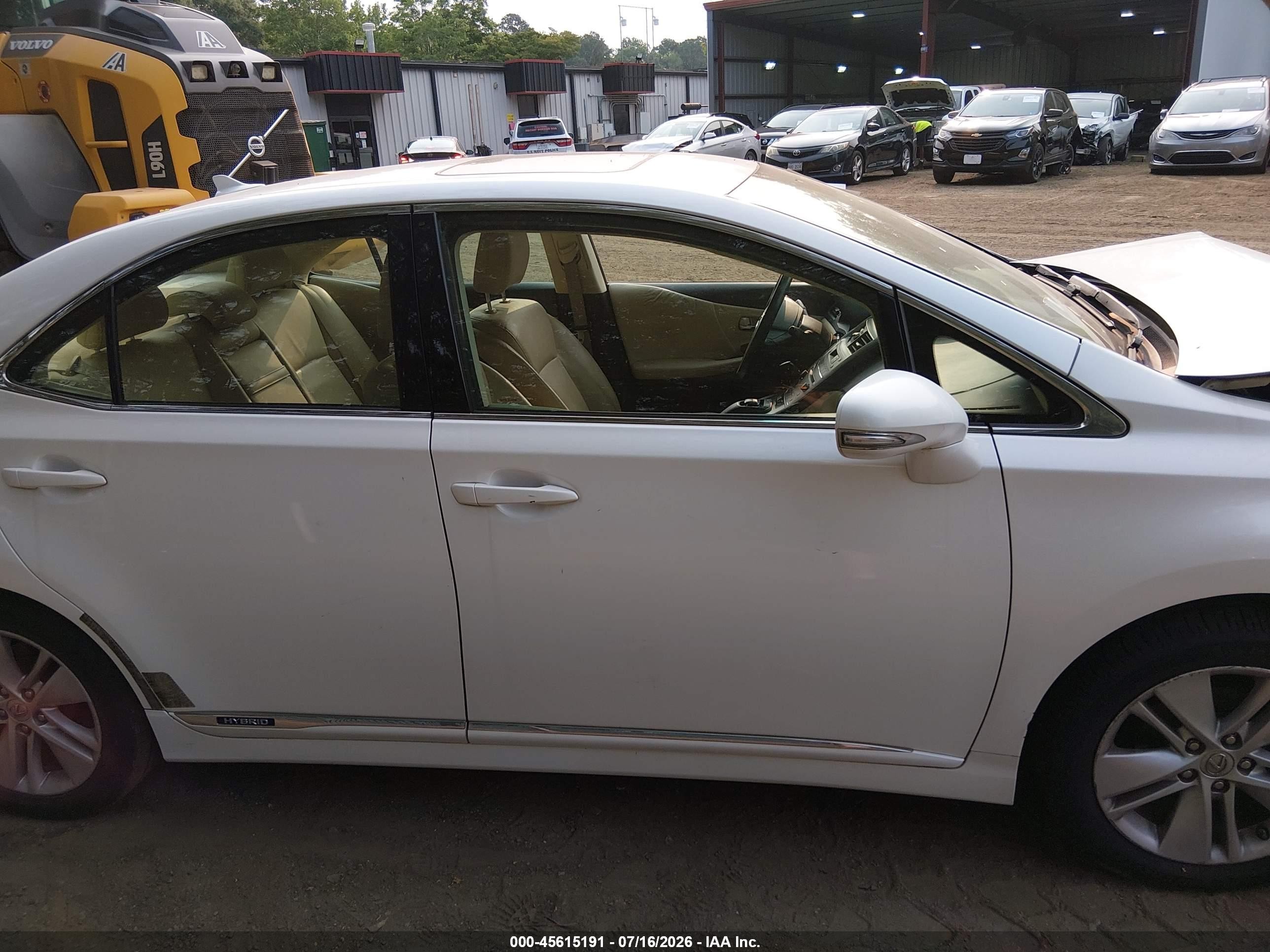 2011 Lexus Hs 250h White vin: JTHBB1BA4B2043969