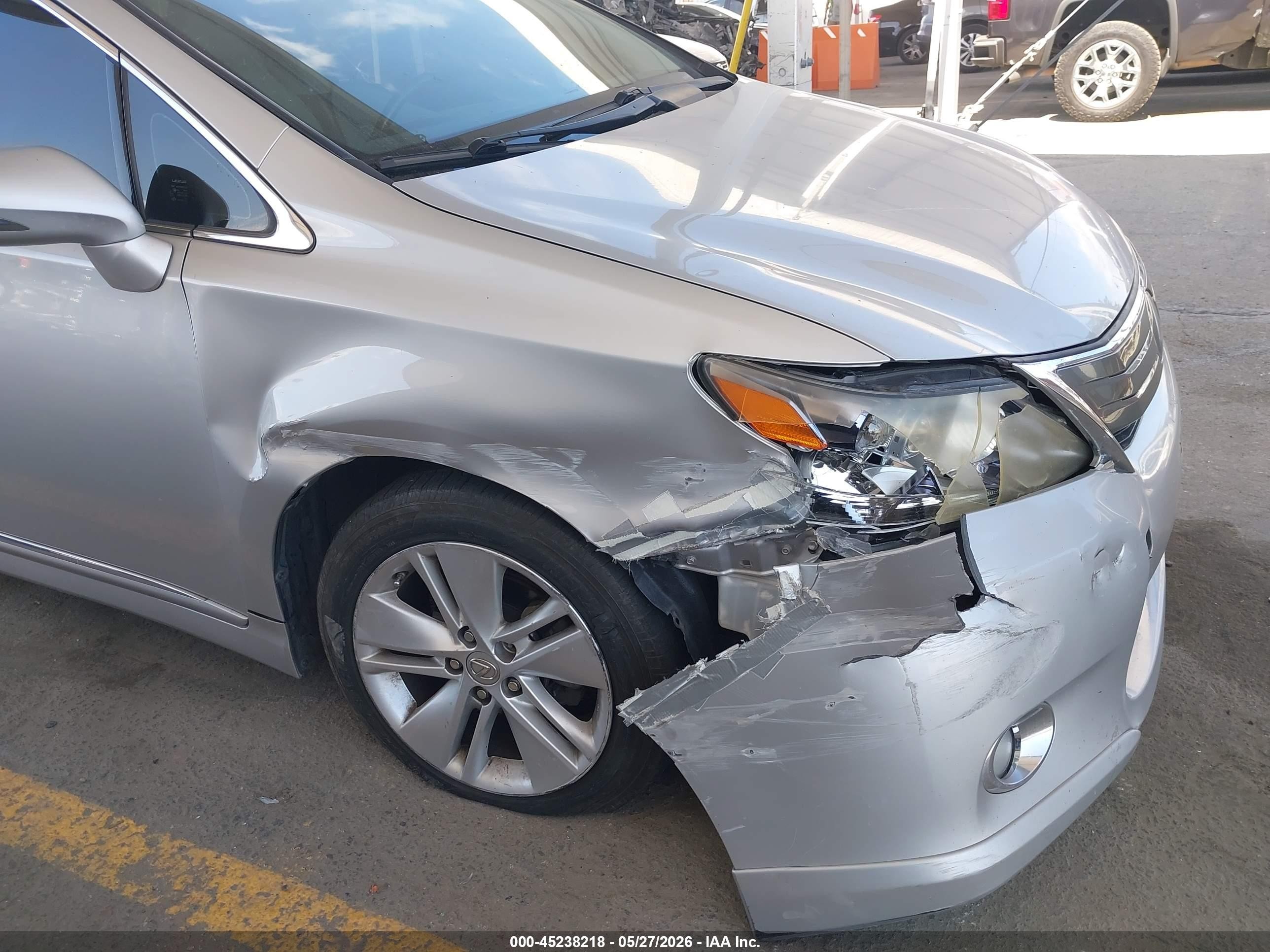 2012 Lexus Hs 250h   Gray vin: JTHBB1BA4C2050504