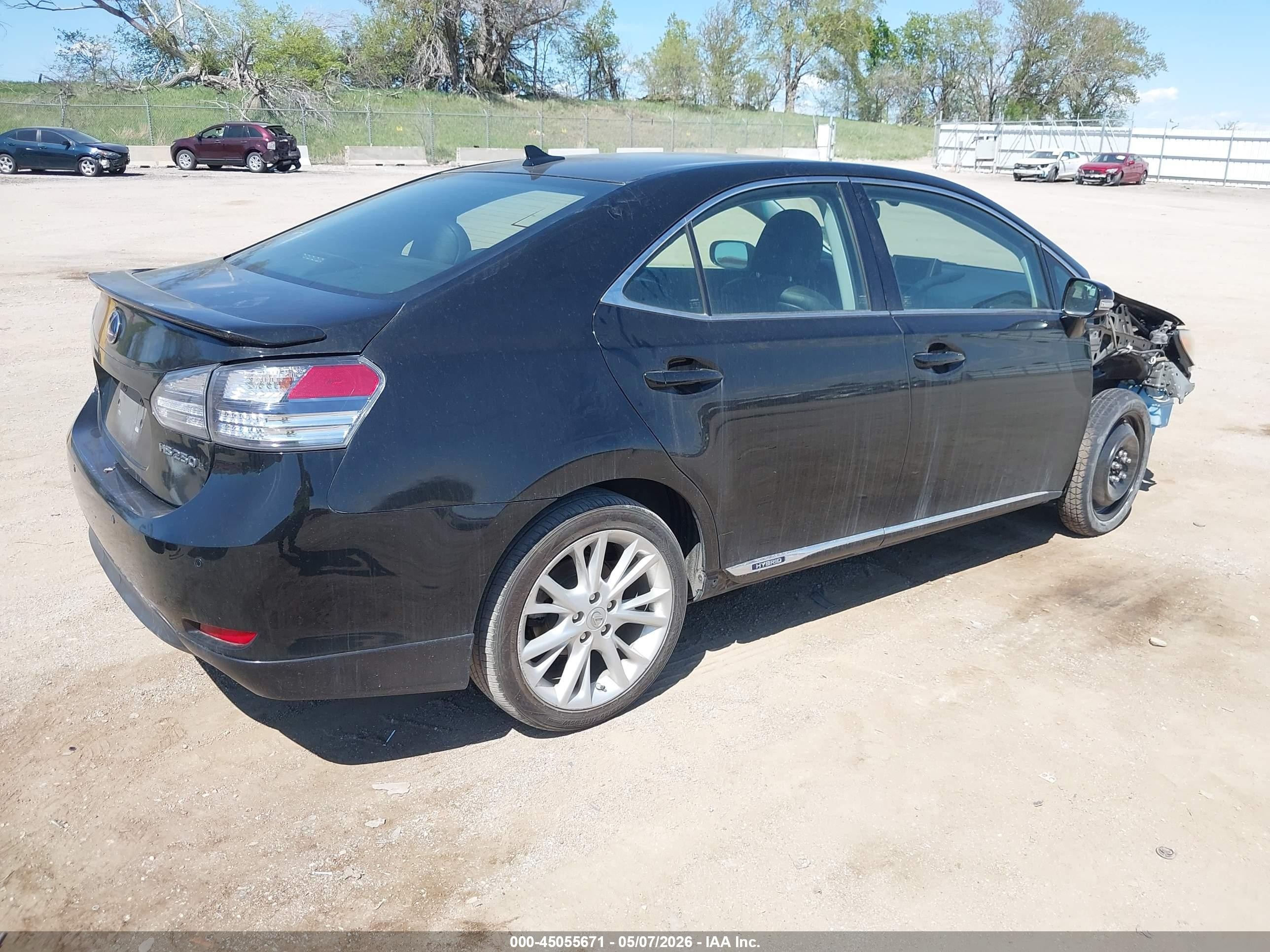 2010 Lexus Hs 250h Premium Black vin: JTHBB1BA5A2005245