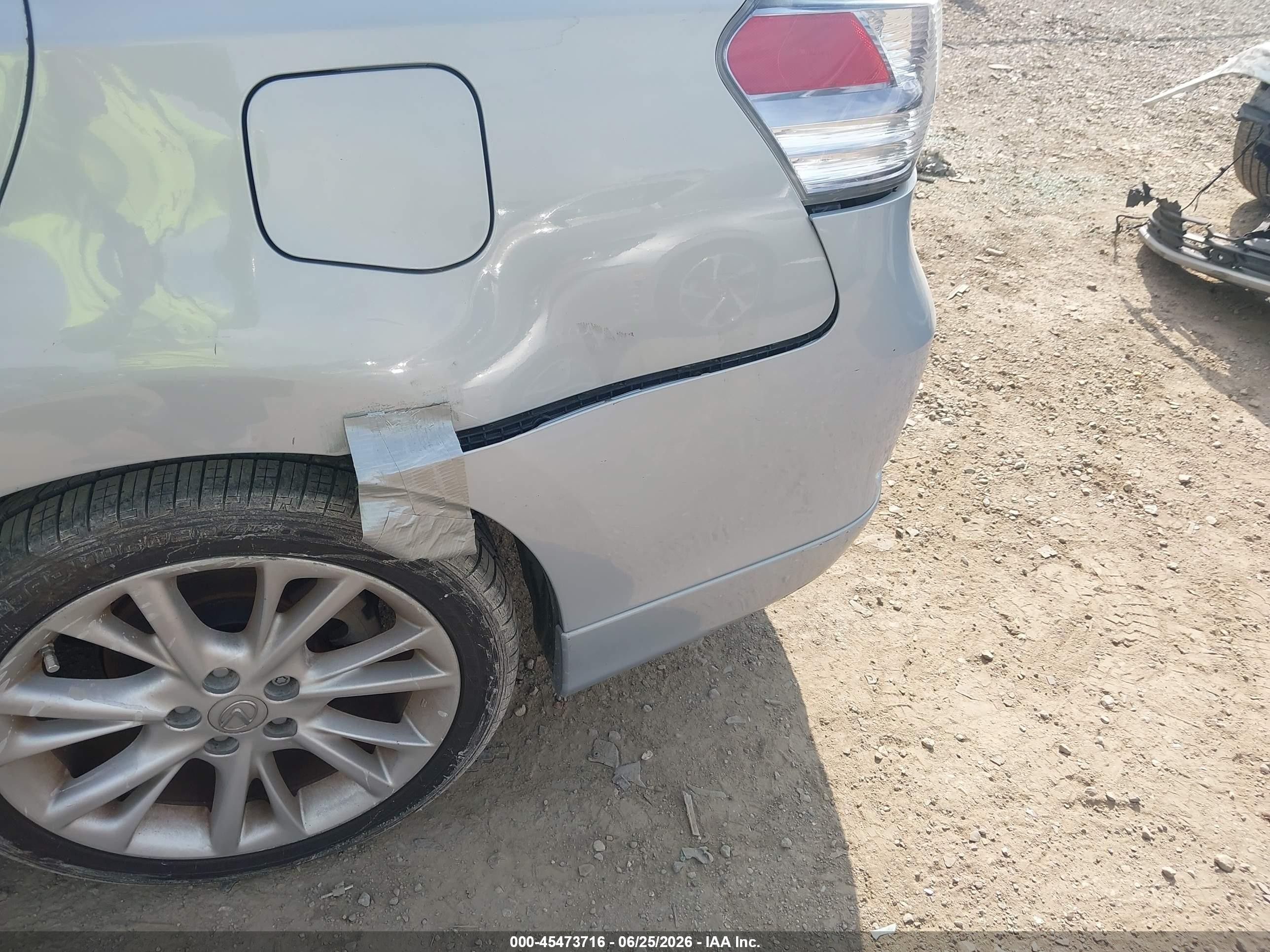 2010 Lexus Hs 250h Premium Silver vin: JTHBB1BA5A2006217