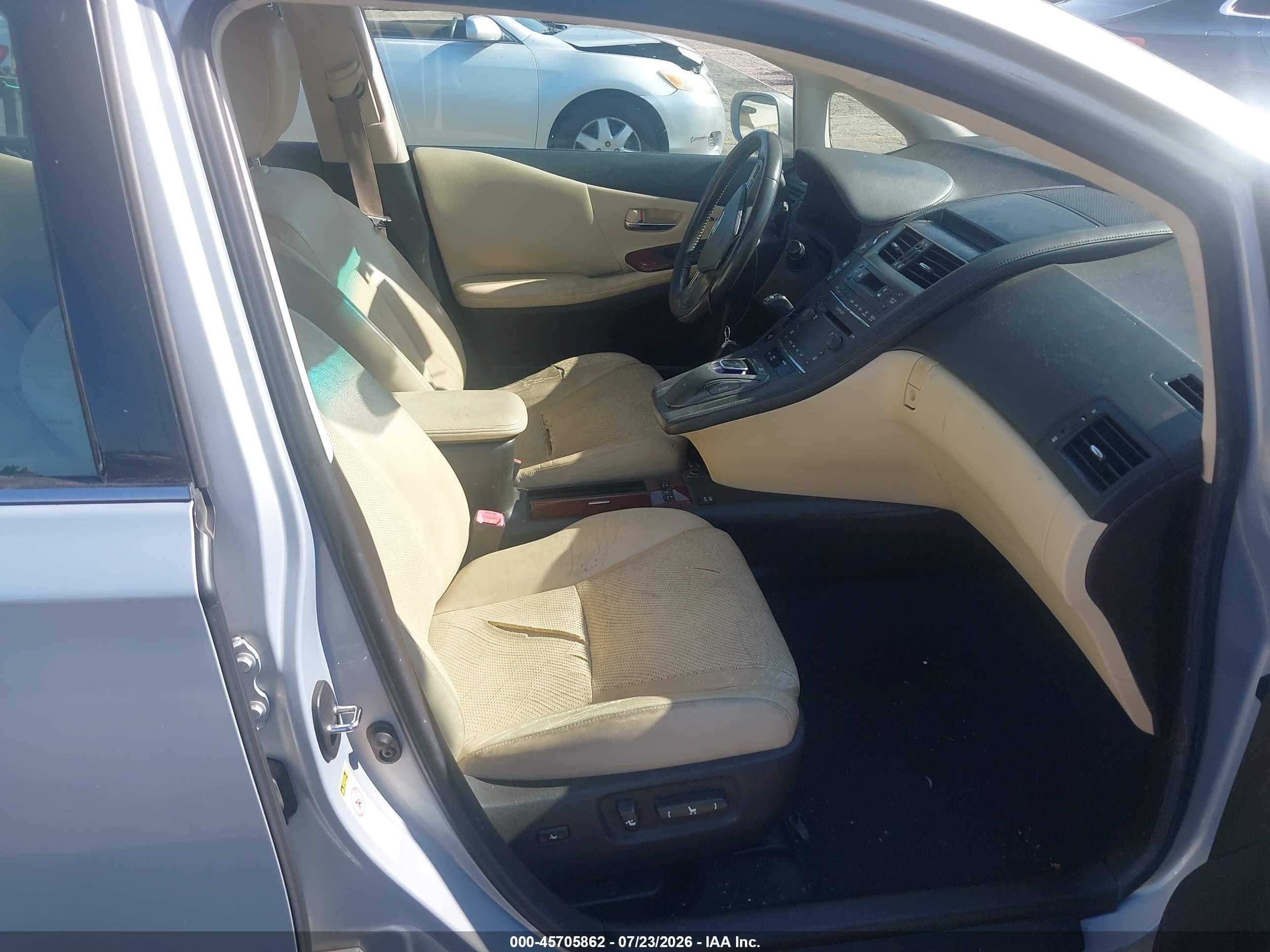 2010 Lexus Hs 250h Premium Silver vin: JTHBB1BA5A2021378