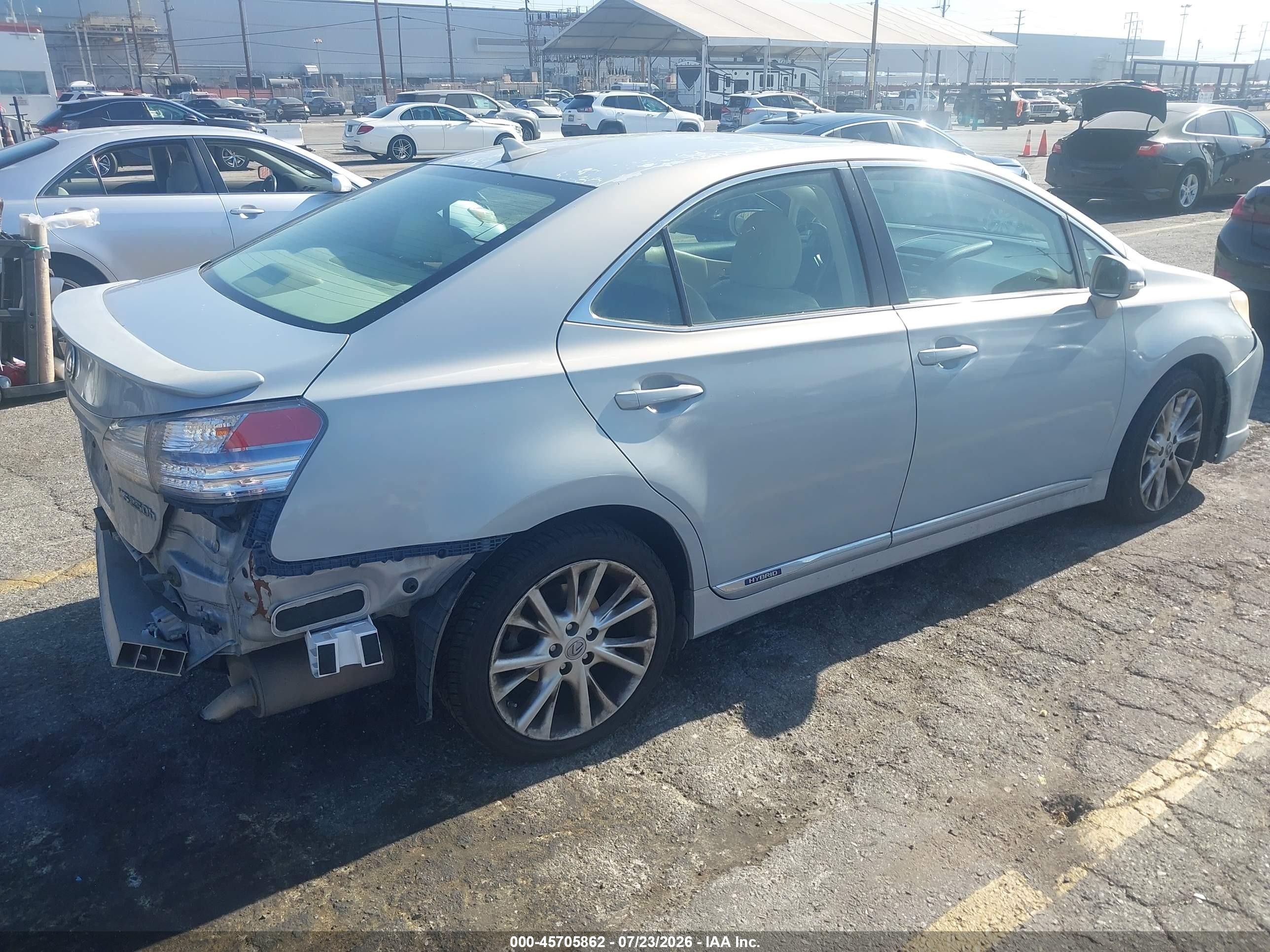 2010 Lexus Hs 250h Premium Silver vin: JTHBB1BA5A2021378