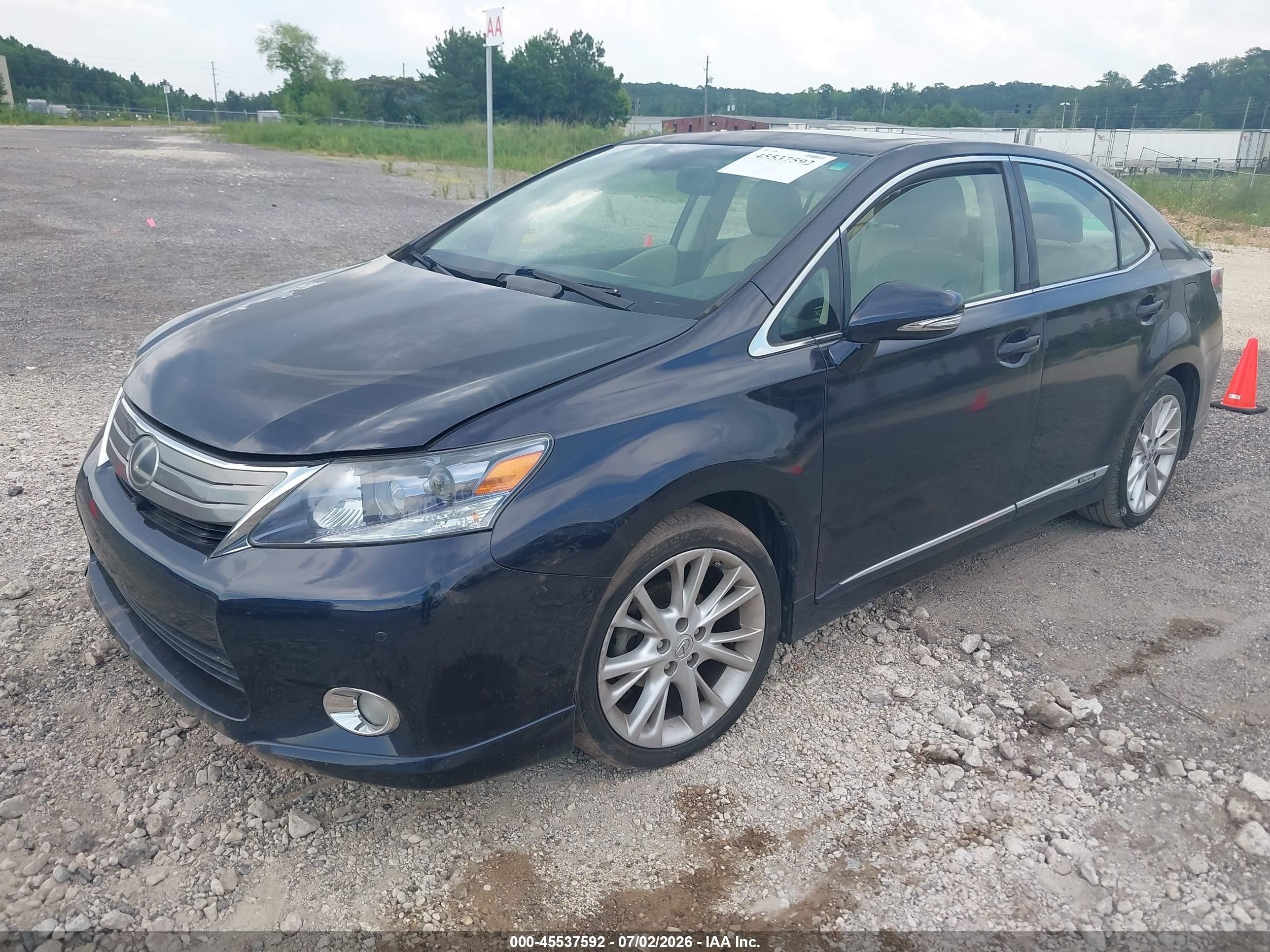 2010 Lexus Hs 250h Premium Blue vin: JTHBB1BA5A2022708