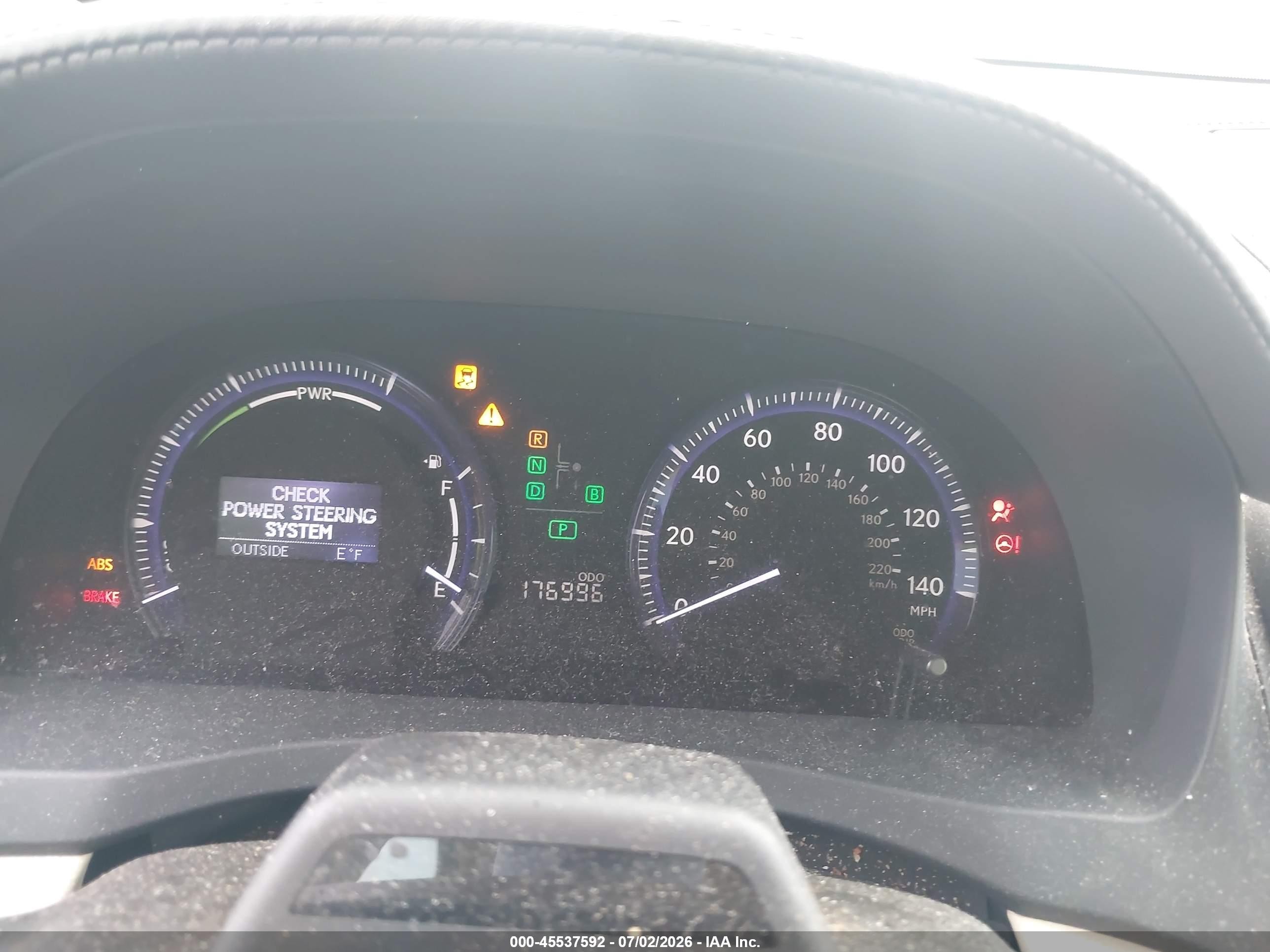 2010 Lexus Hs 250h Premium Blue vin: JTHBB1BA5A2022708