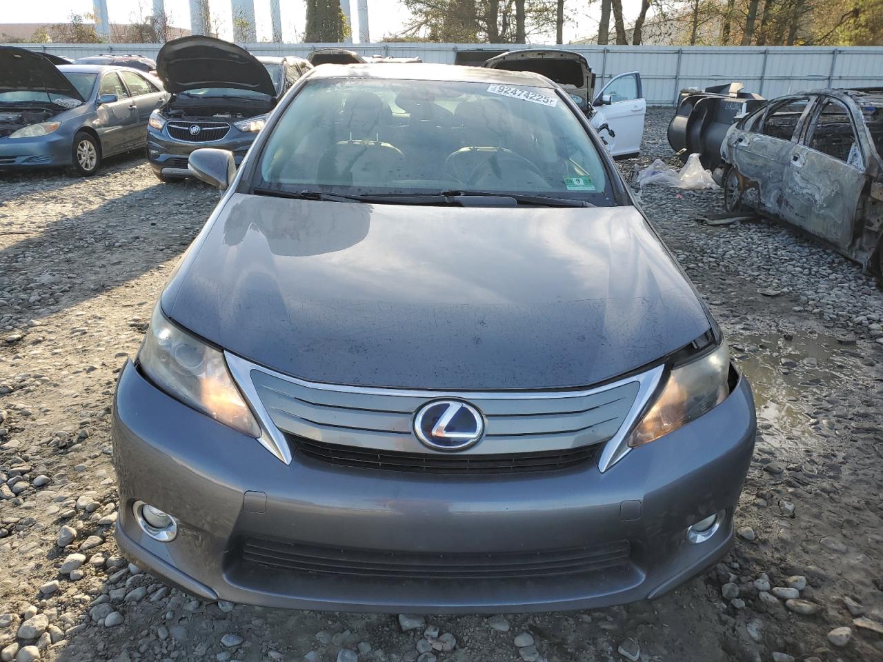 2012 Lexus Hs 250h Gray vin: JTHBB1BA5C2049832