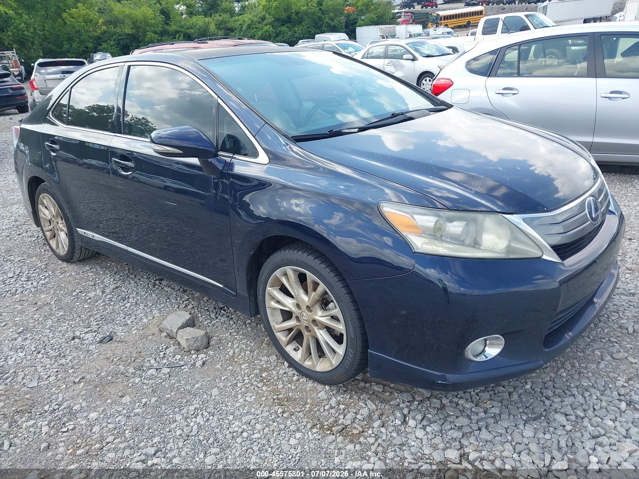 2010 Lexus Hs 250h   Blue vin: JTHBB1BA6A2004380