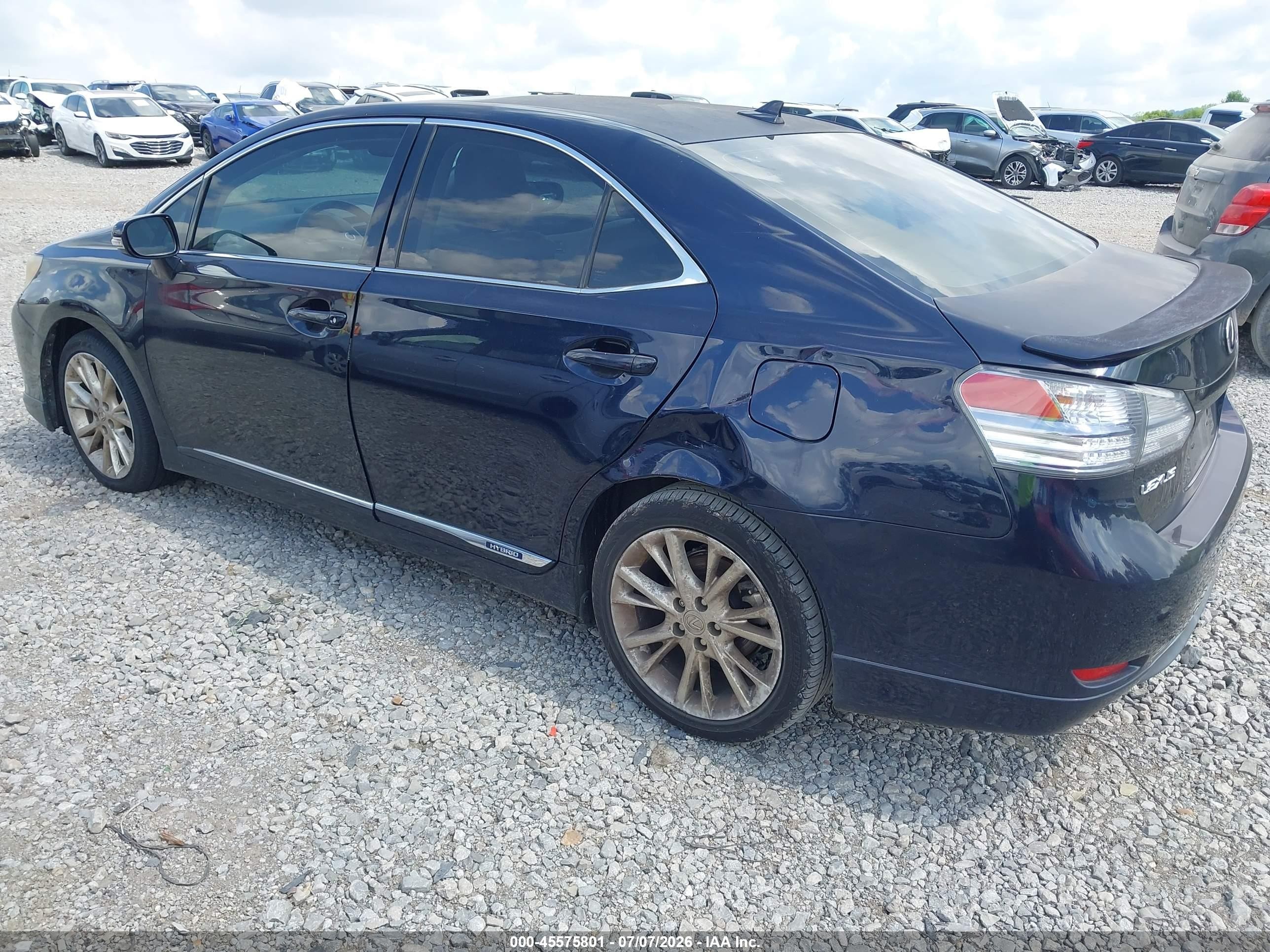 2010 Lexus Hs 250h   Blue vin: JTHBB1BA6A2004380