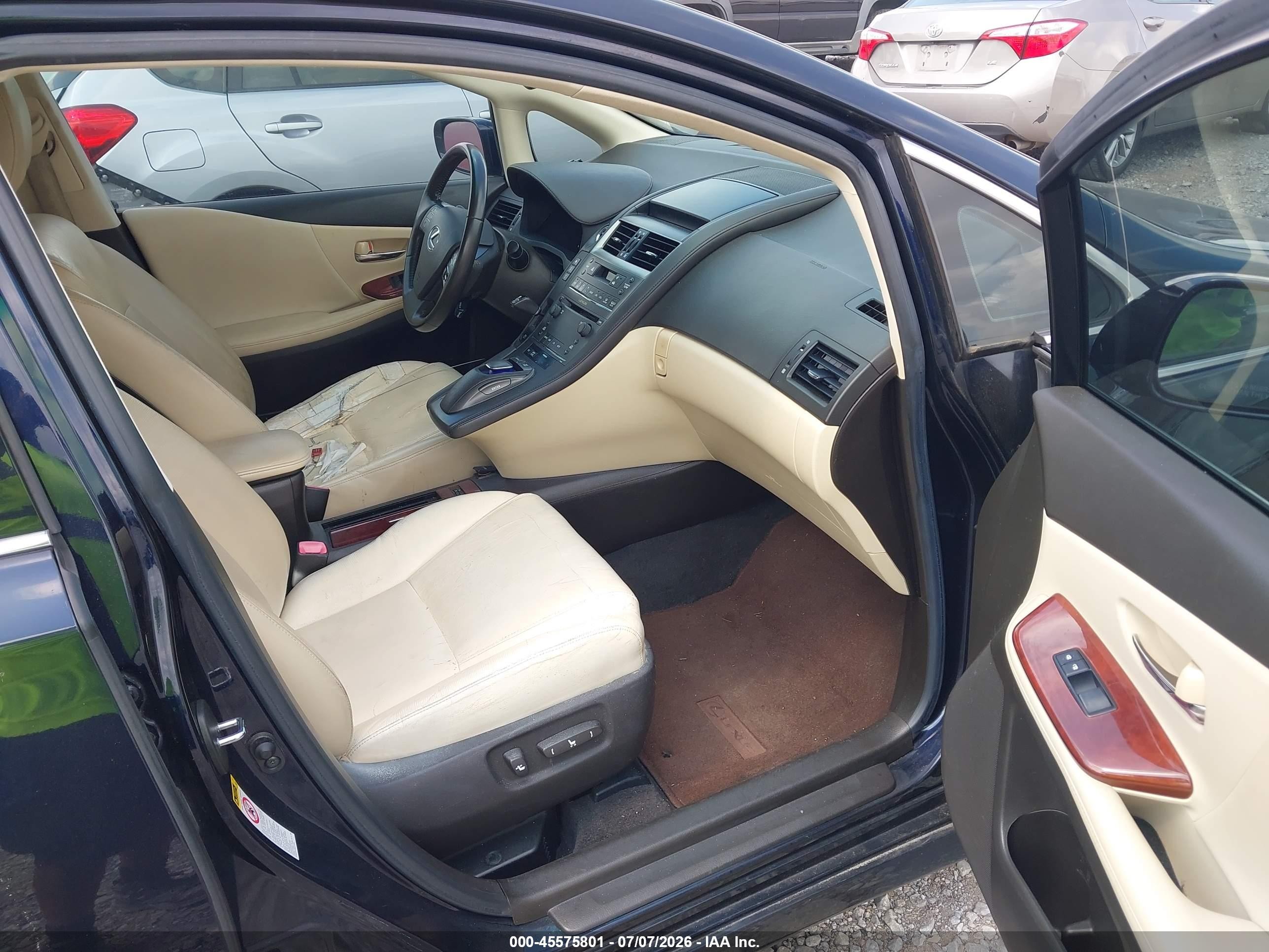 2010 Lexus Hs 250h   Blue vin: JTHBB1BA6A2004380