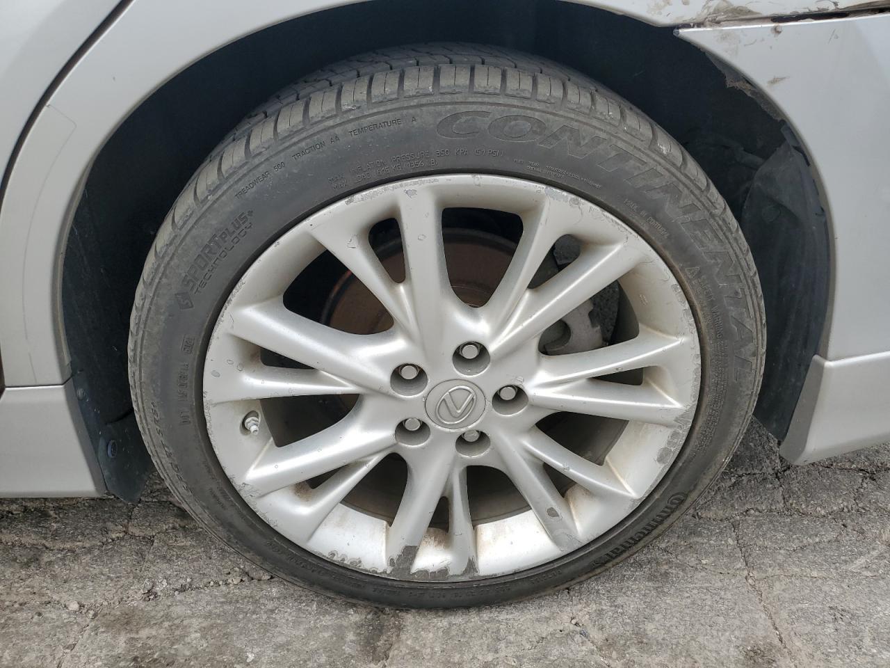 2010 Lexus Hs 250h Серебряный vin: JTHBB1BA6A2005092 Damage: Left Rear Wheel, Curb Rash, > 12 Inches