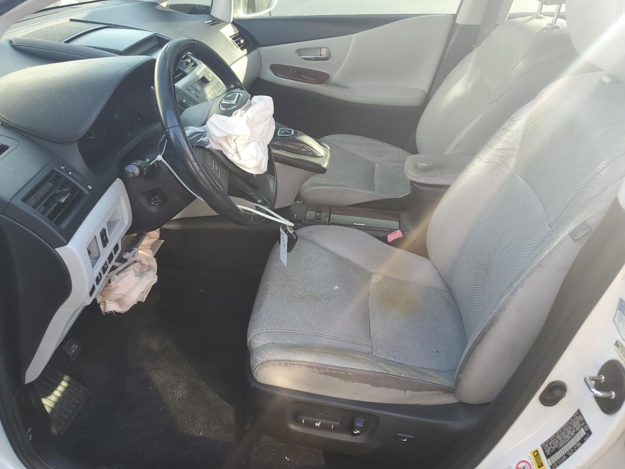 2010 Lexus Hs 250h White vin: JTHBB1BA6A2005108