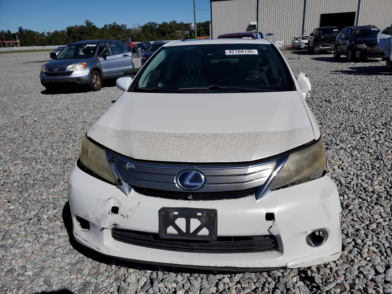 2010 Lexus Hs 250h White vin: JTHBB1BA6A2005108