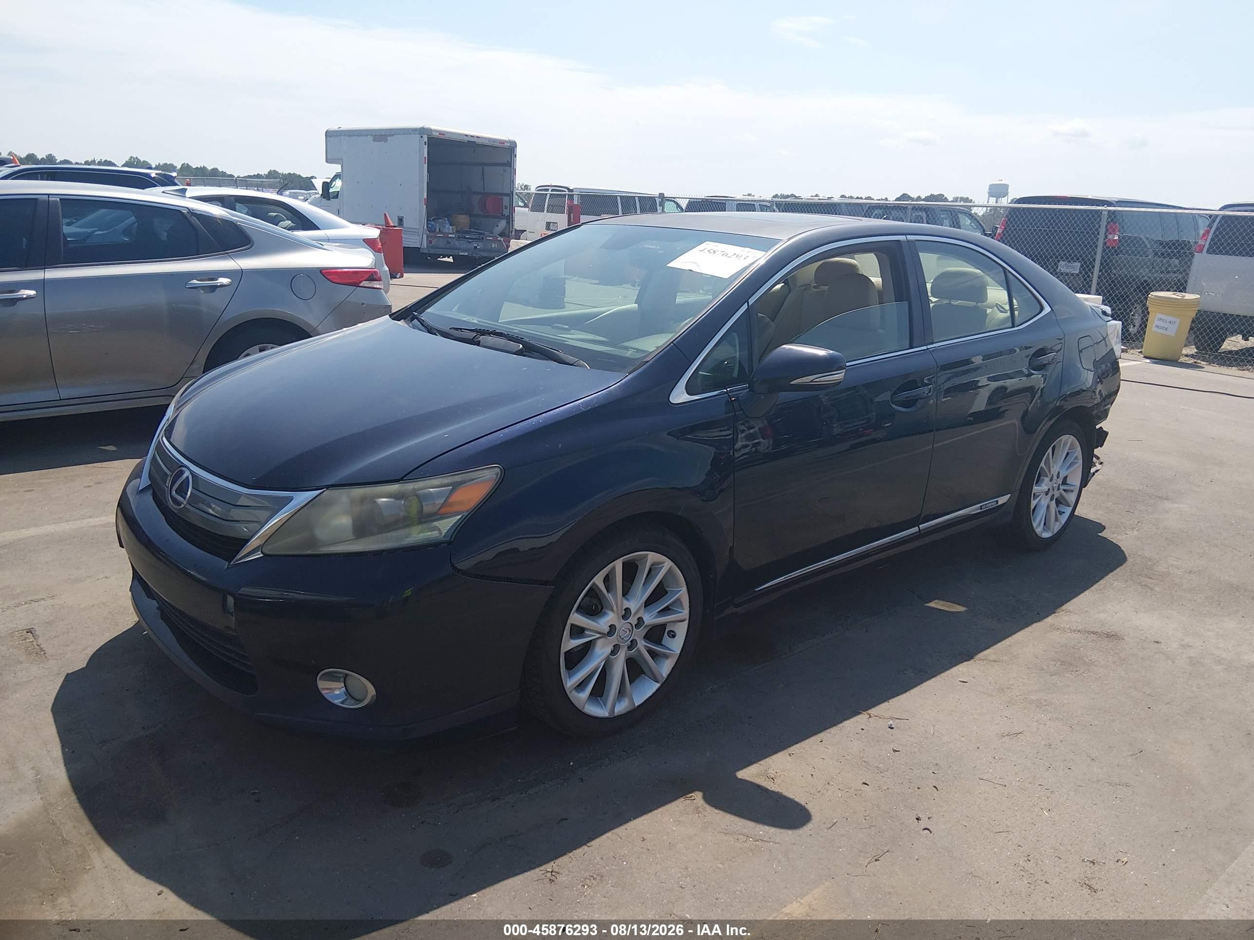 2010 Lexus Hs 250h Premium Blue vin: JTHBB1BA6A2005870