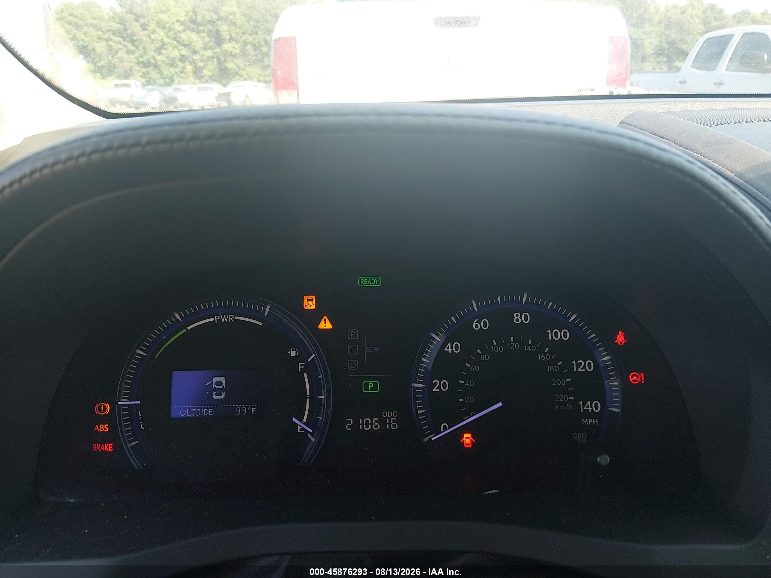 2010 Lexus Hs 250h Premium Blue vin: JTHBB1BA6A2005870