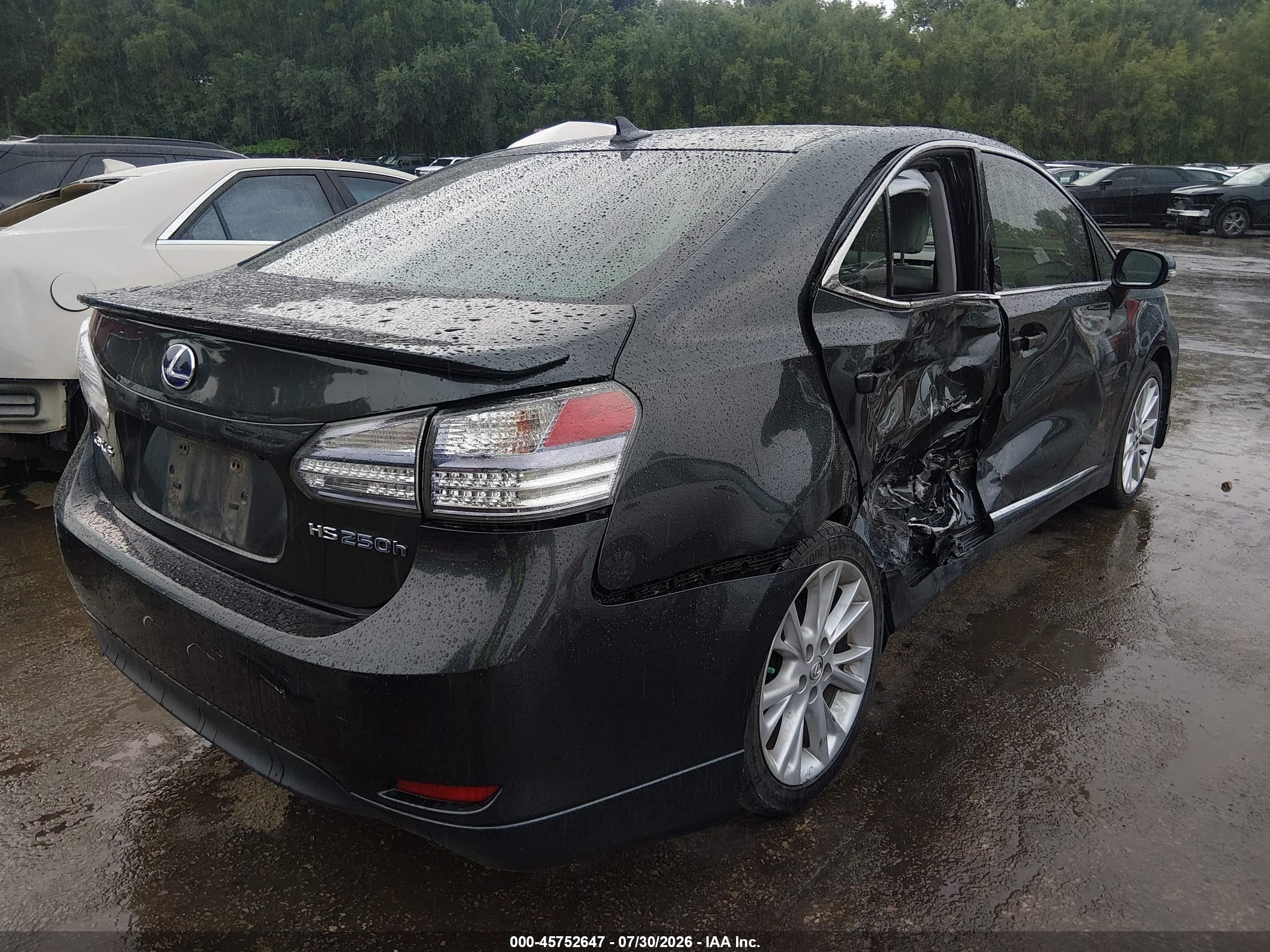 2010 Lexus Hs 250h Premium Gray vin: JTHBB1BA6A2007411