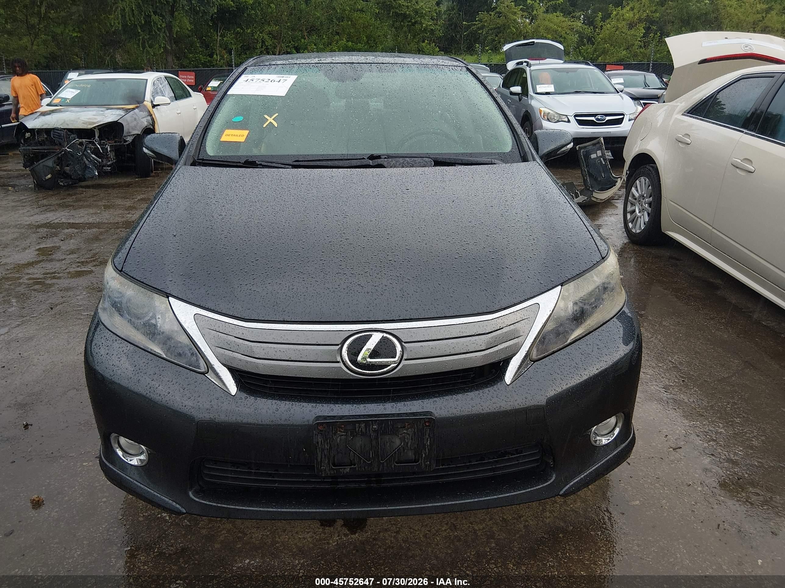 2010 Lexus Hs 250h Premium Gray vin: JTHBB1BA6A2007411