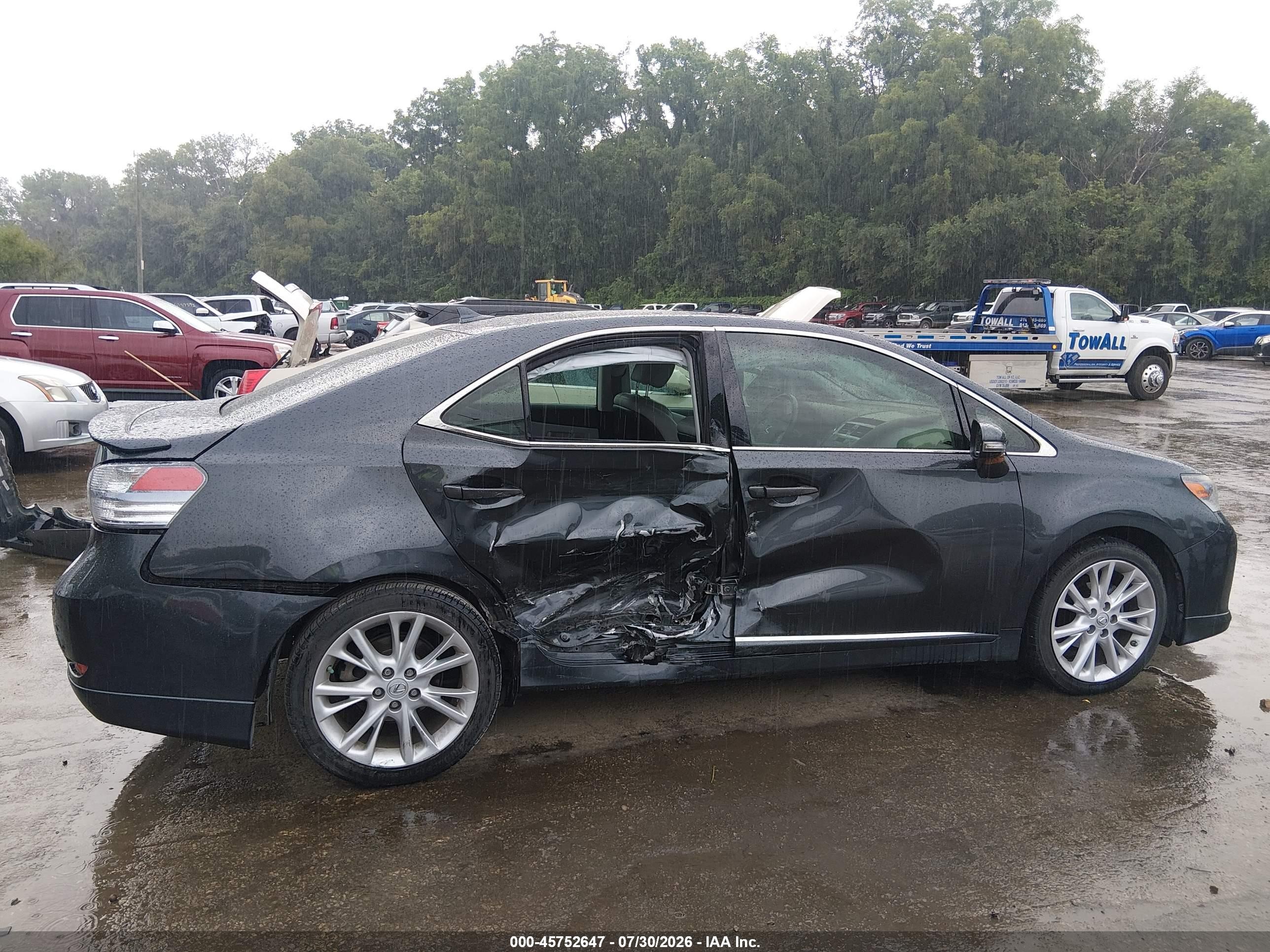2010 Lexus Hs 250h Premium Gray vin: JTHBB1BA6A2007411
