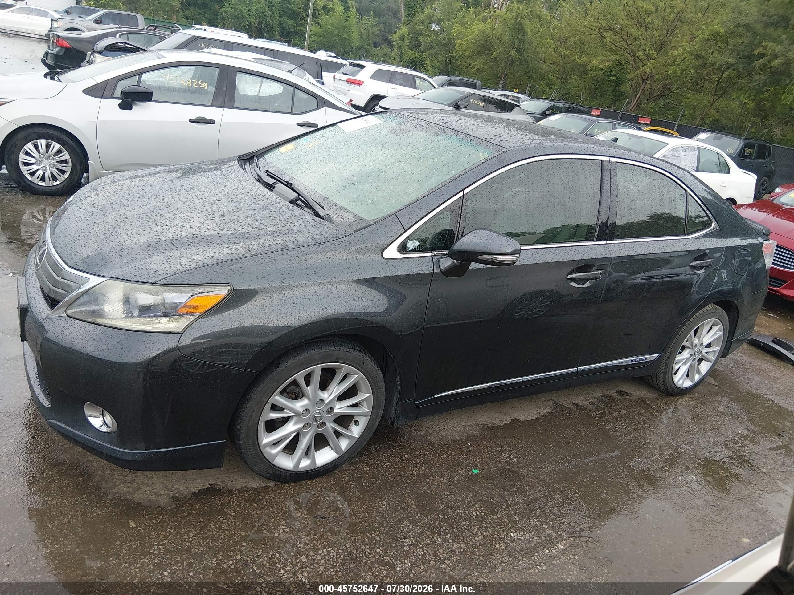 2010 Lexus Hs 250h Premium Gray vin: JTHBB1BA6A2007411