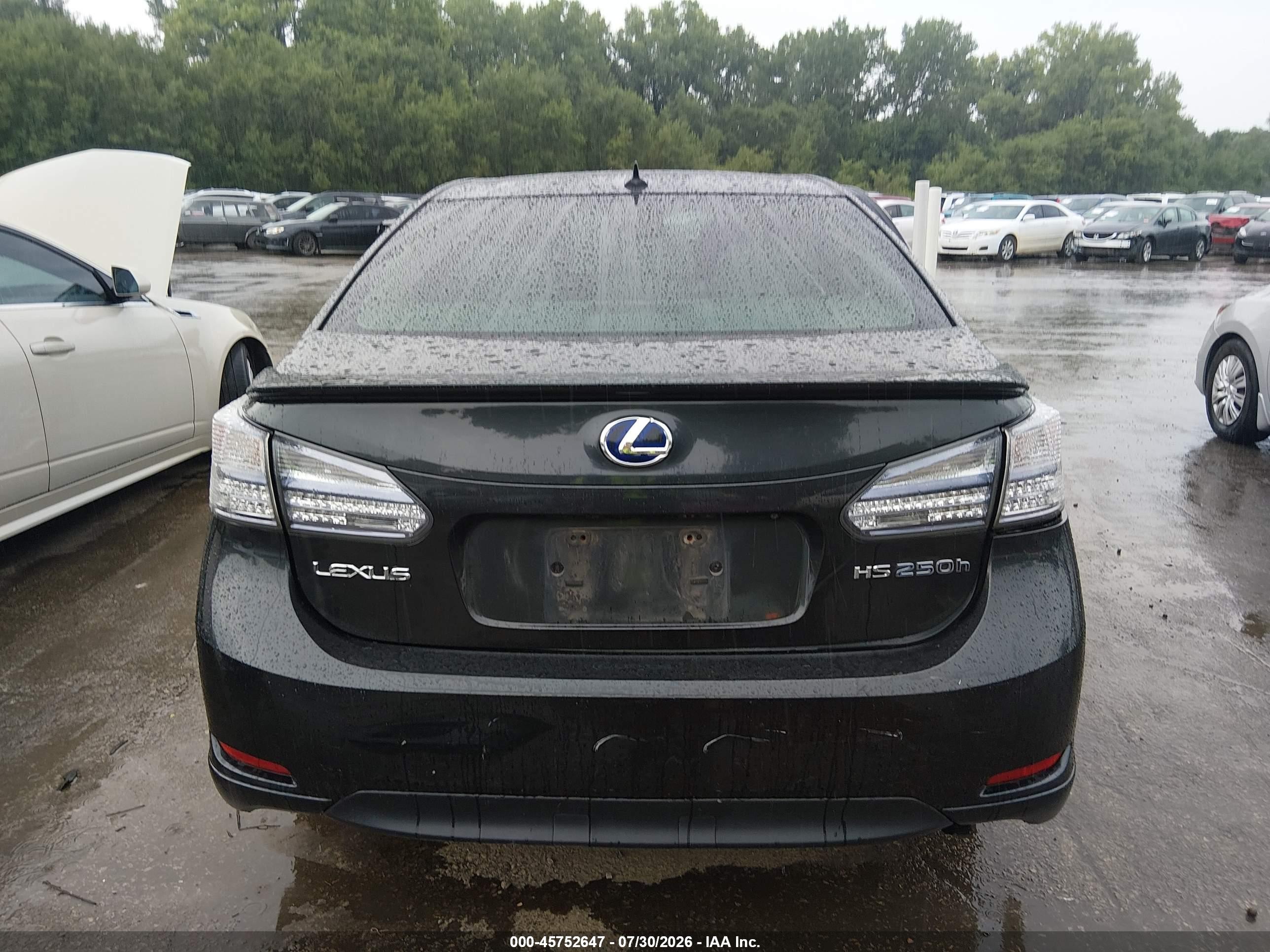 2010 Lexus Hs 250h Premium Gray vin: JTHBB1BA6A2007411